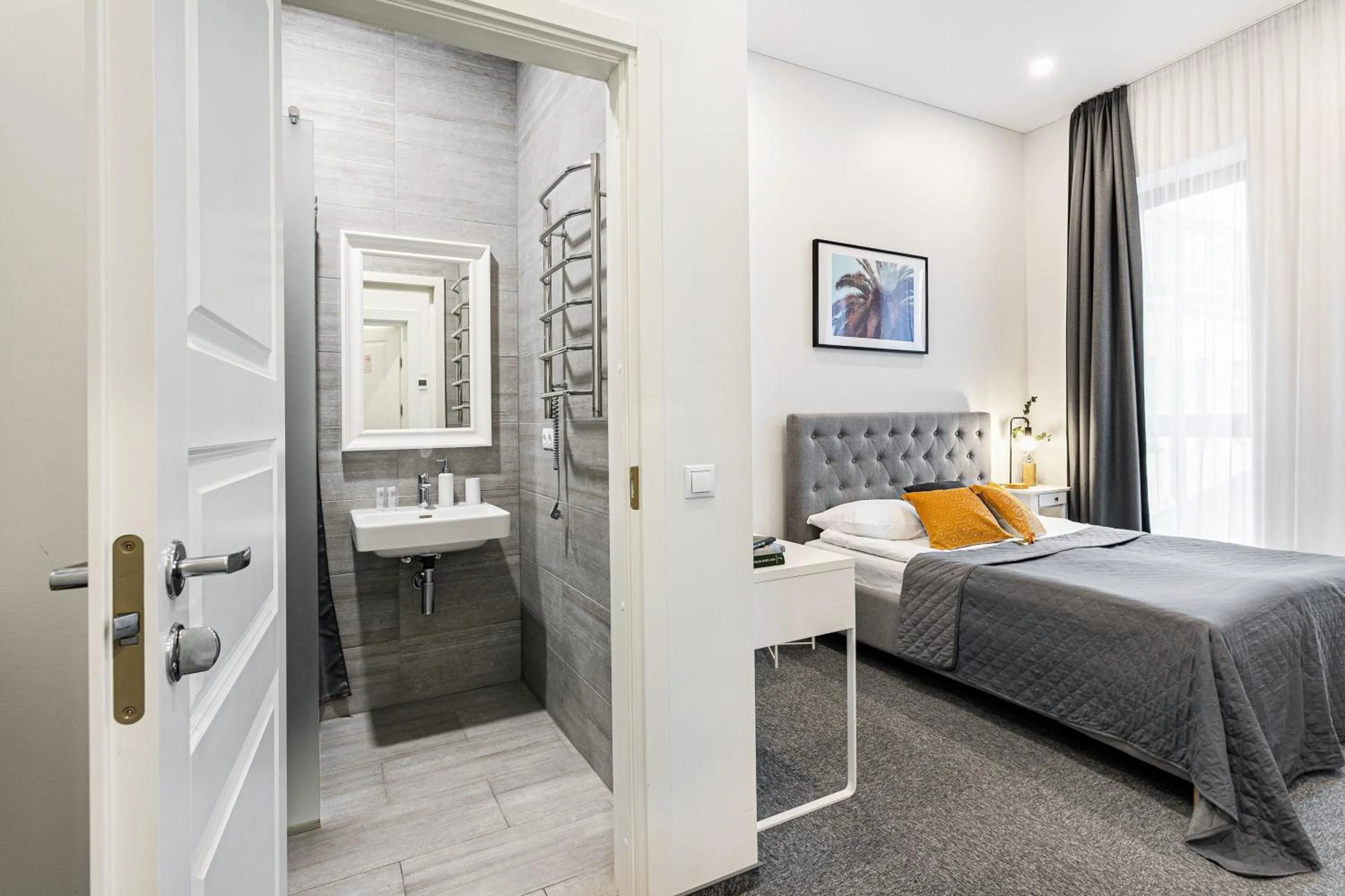 Photo of the whole room, Bed in Kaunas Garden