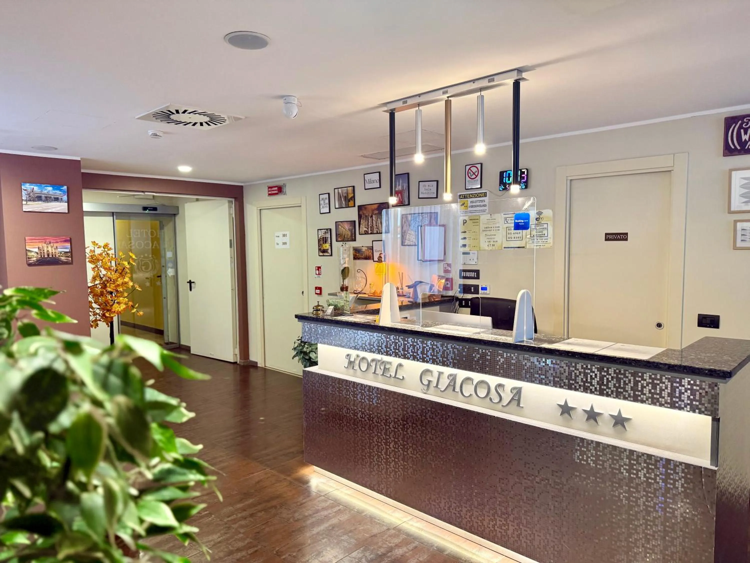 Lobby or reception in Hotel Giacosa