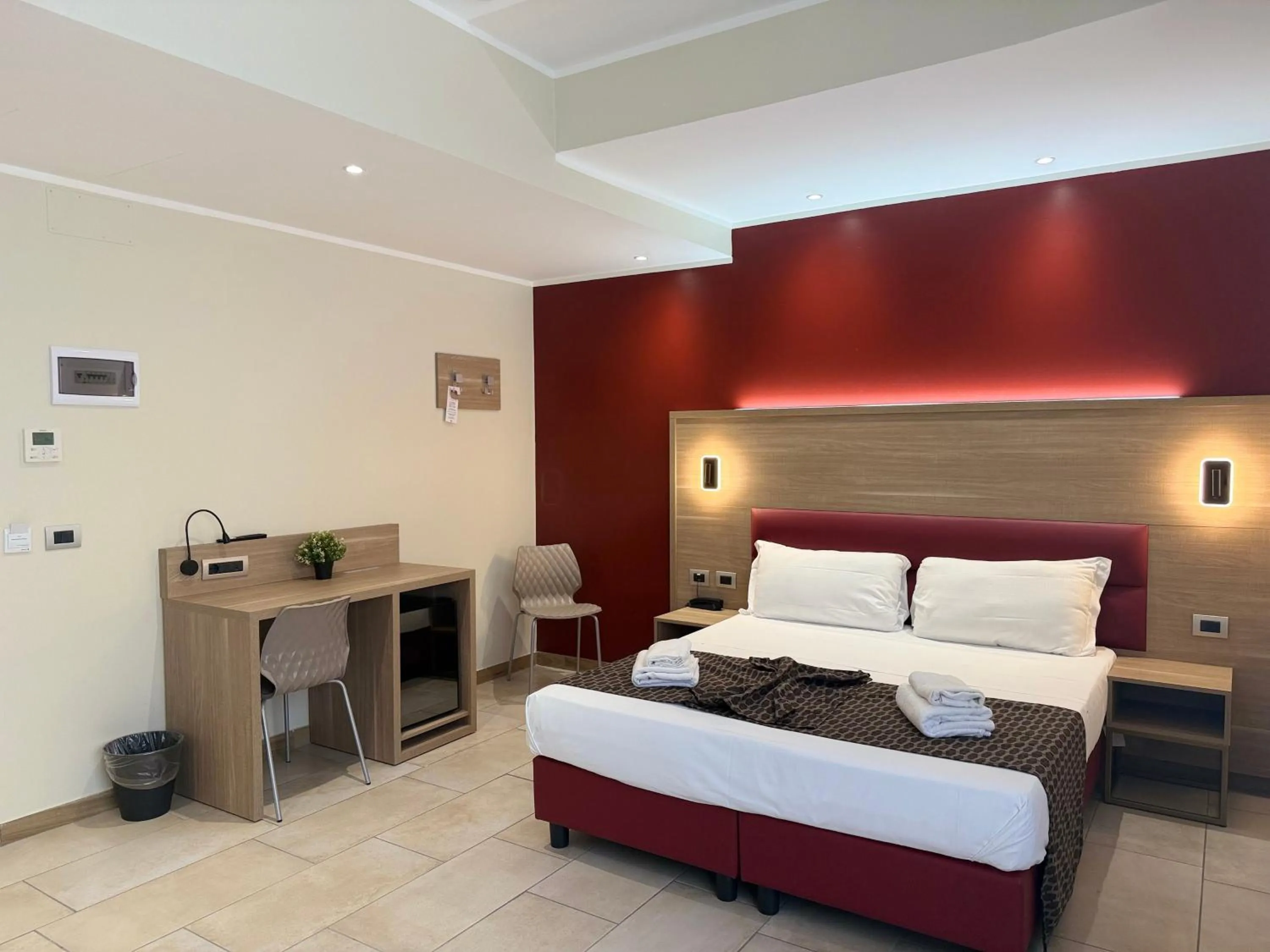 Bedroom, Bed in Hotel Giacosa