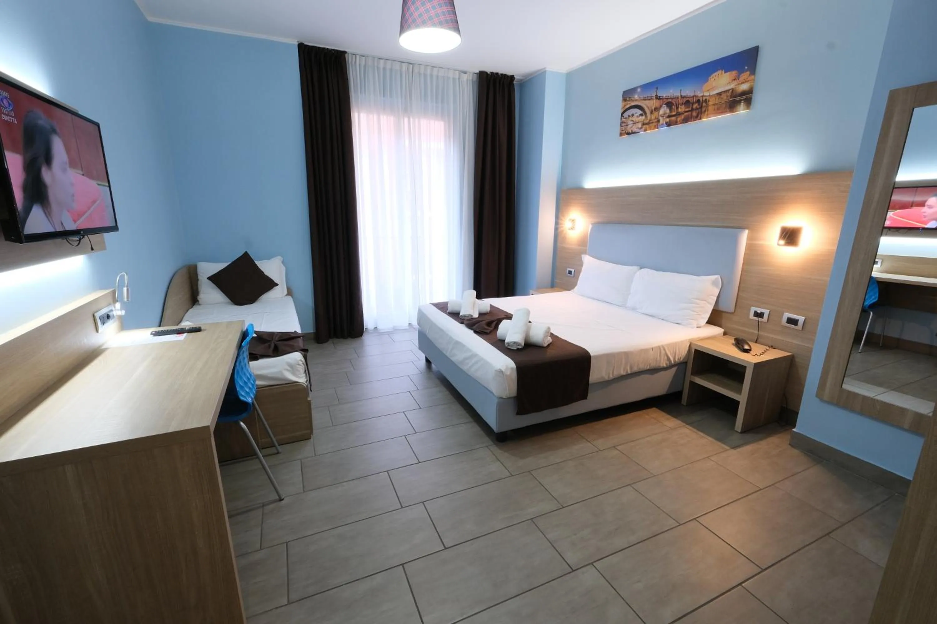 Bedroom, Bed in Hotel Giacosa