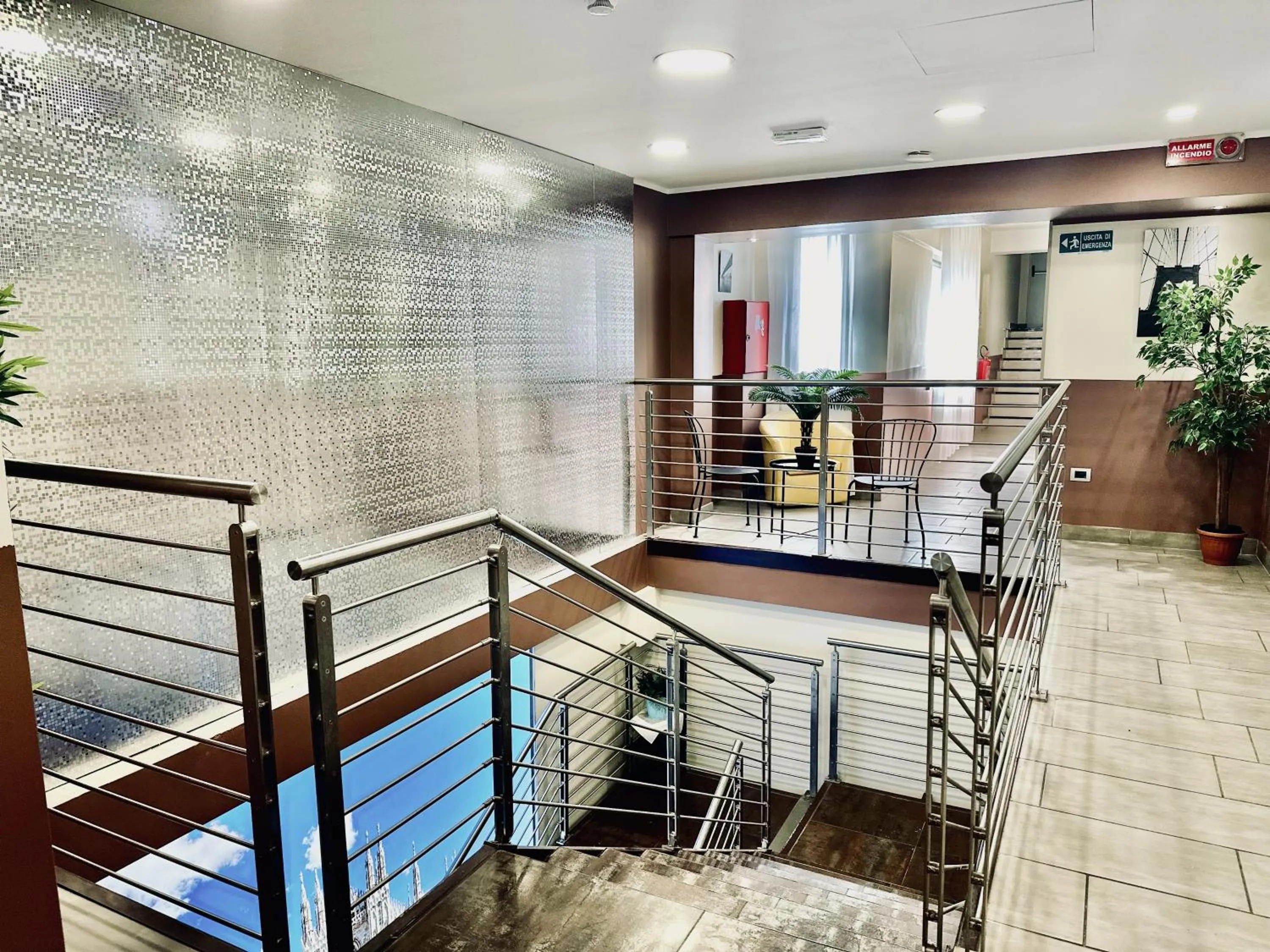 Communal lounge/ TV room in Hotel Giacosa