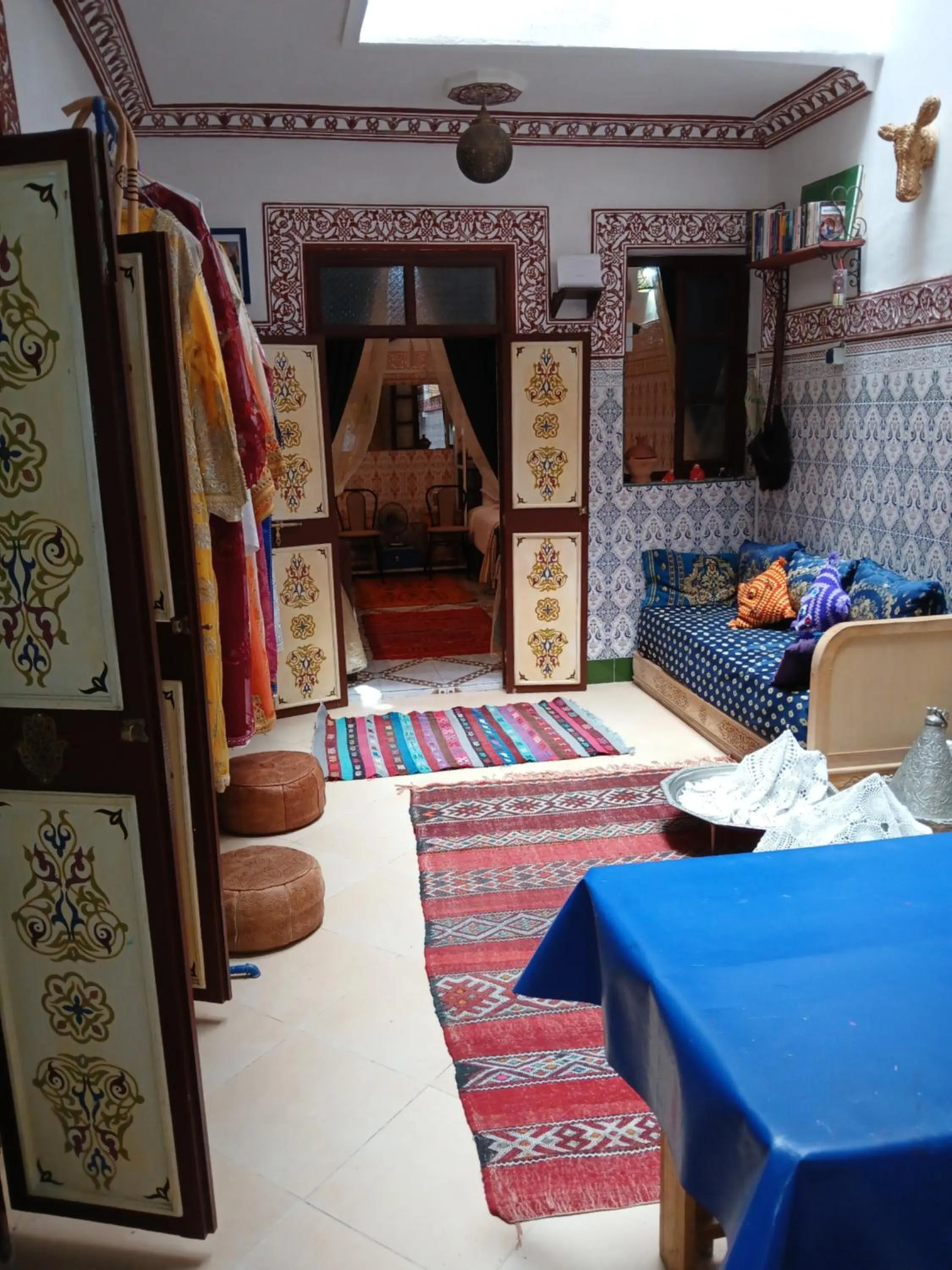 Patio, Bed in Dar Margot Marrakech