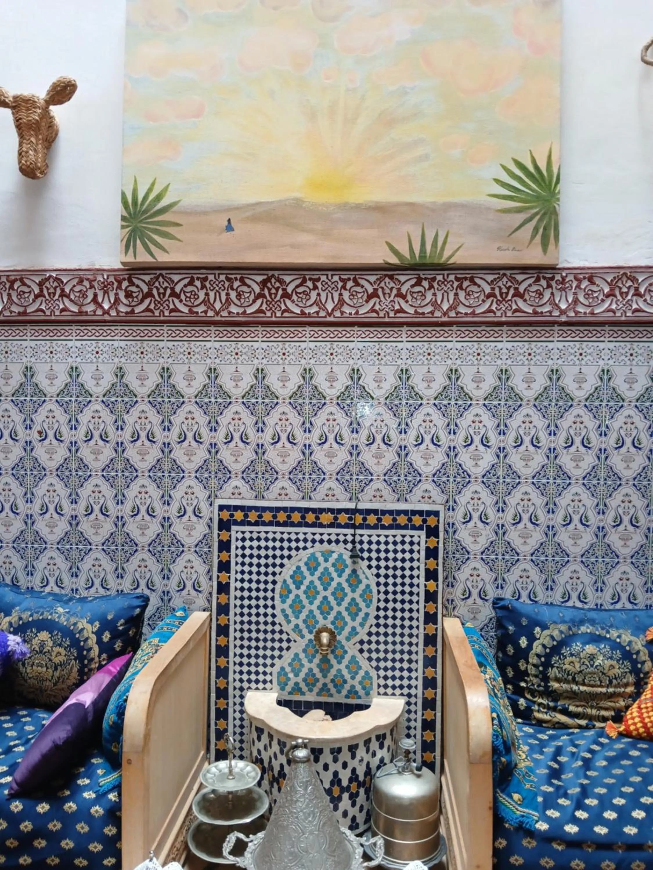 Decorative detail in Dar Margot Marrakech