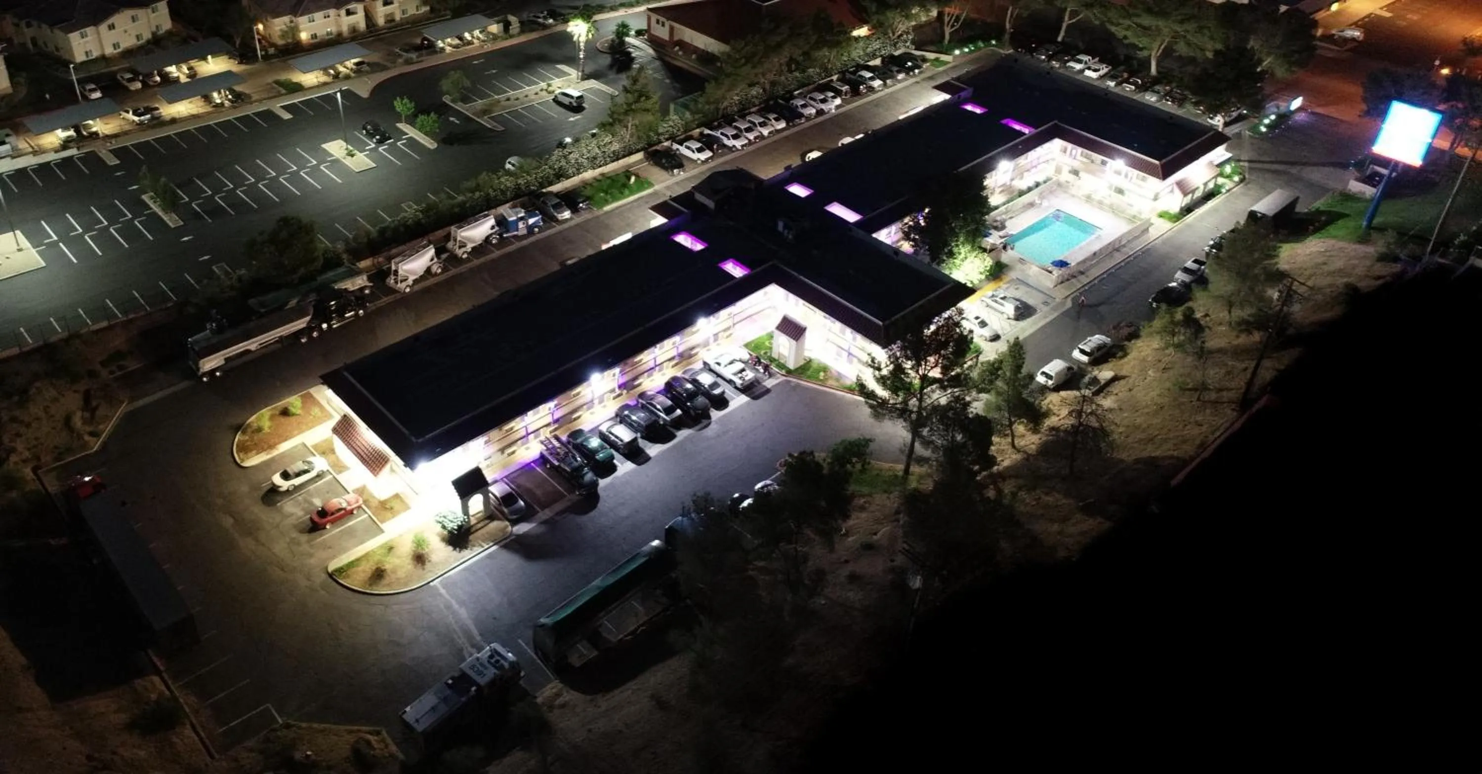 Bird's eye view in Studio 6-Barstow, CA