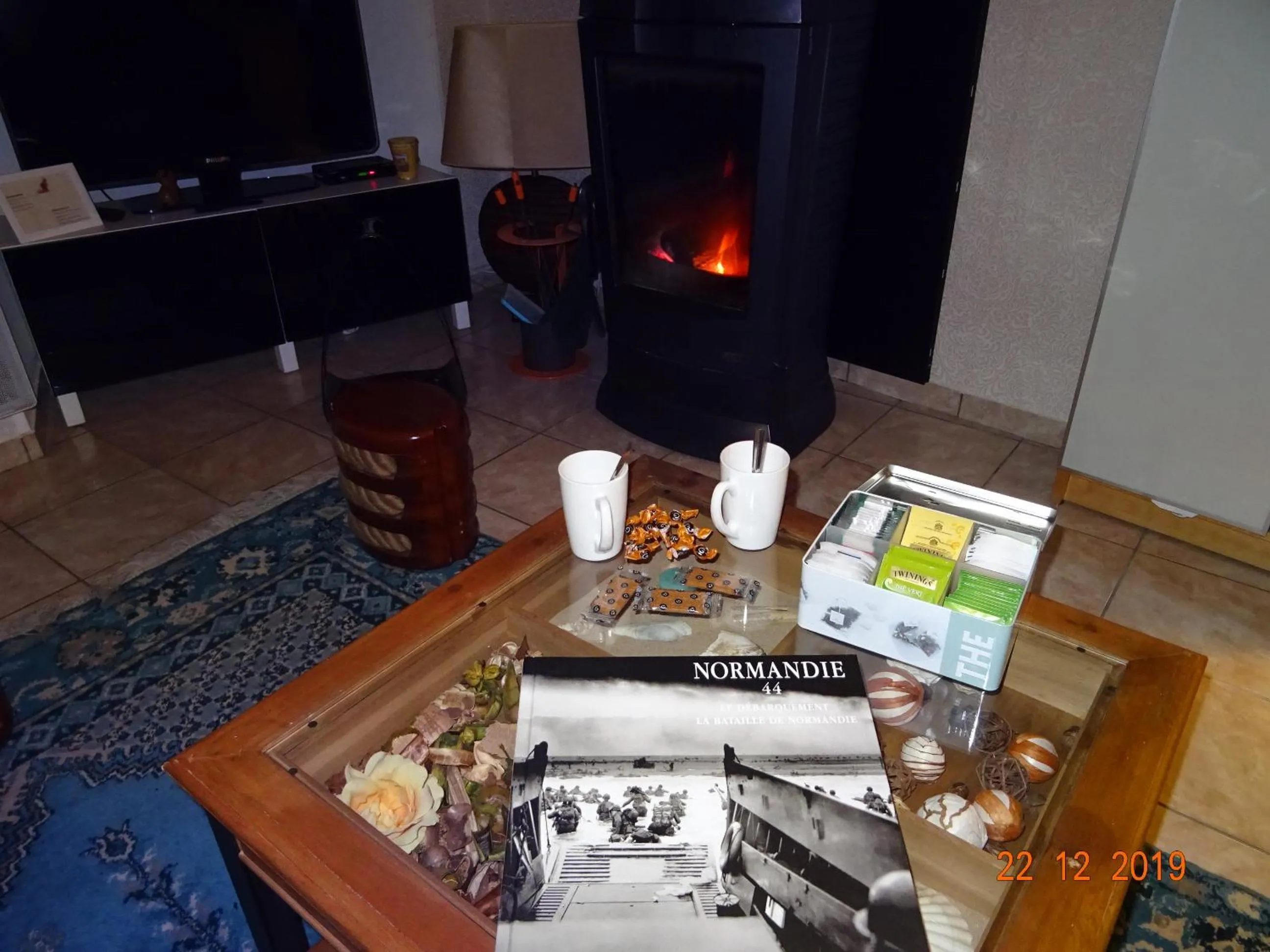 Seating area in La ferme aux chats