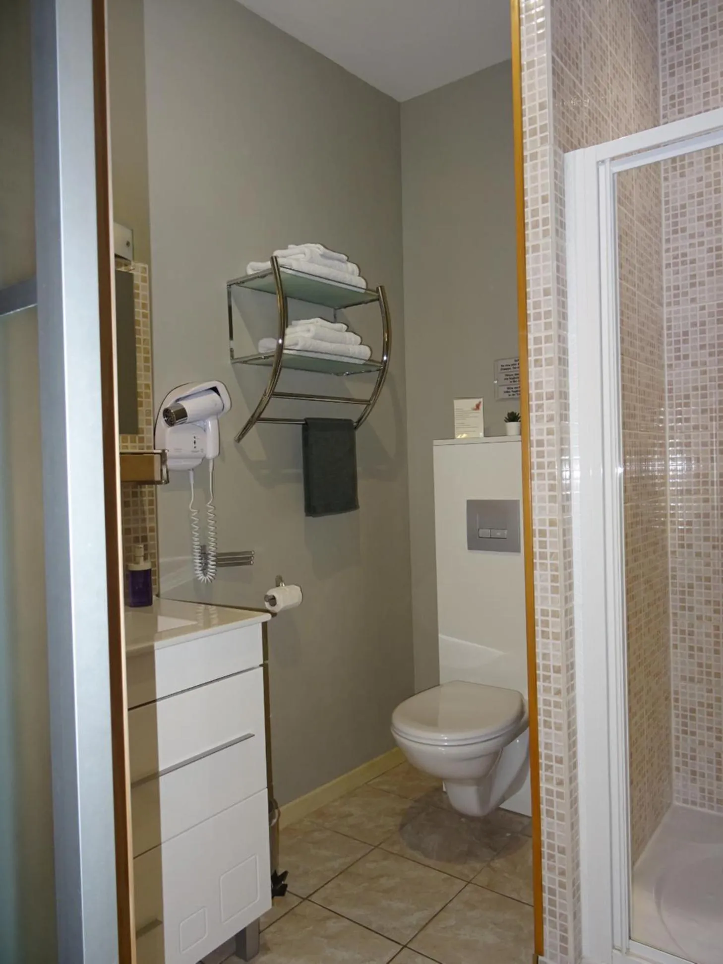 Shower in La ferme aux chats