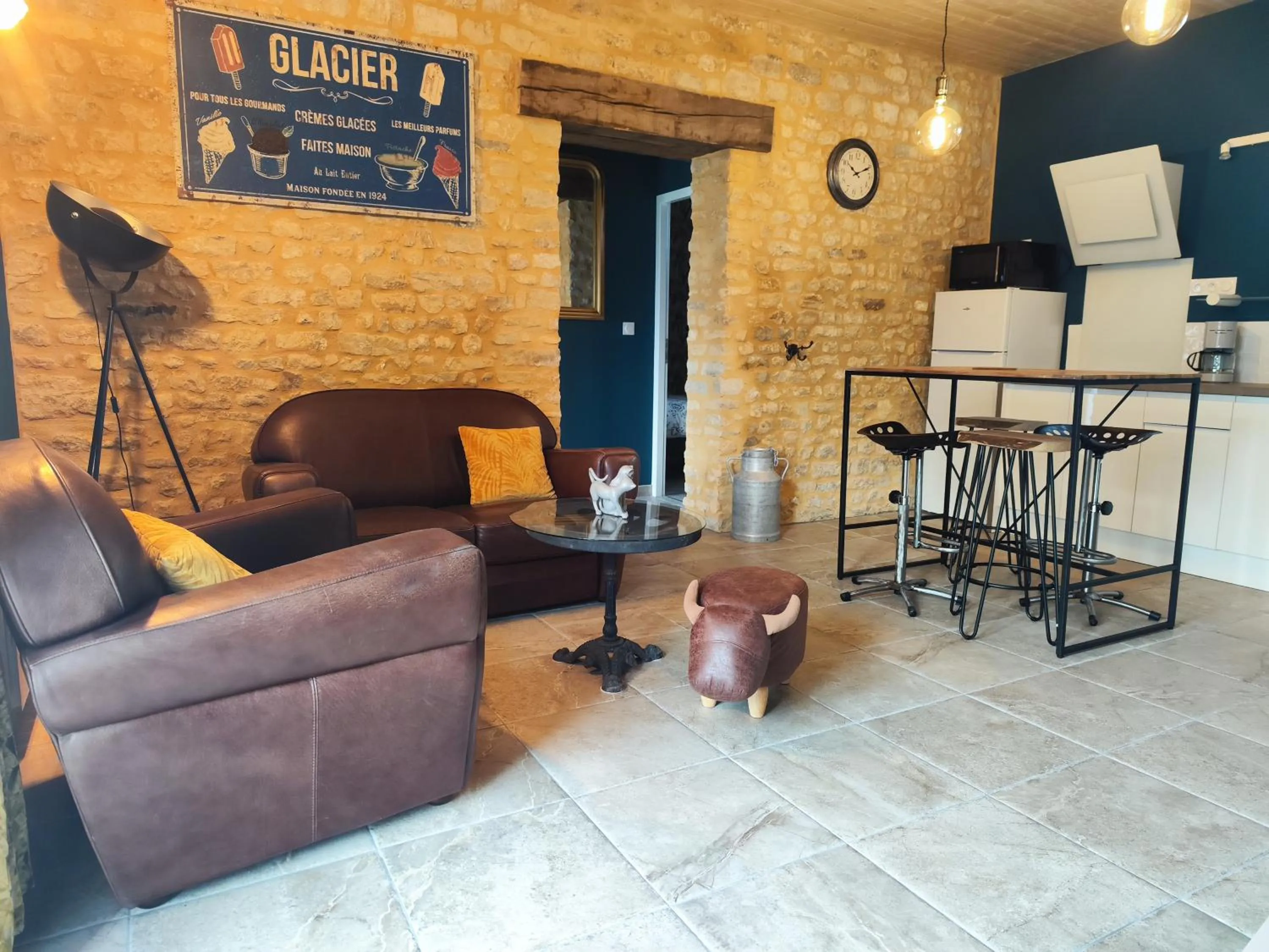 Living room in La ferme aux chats