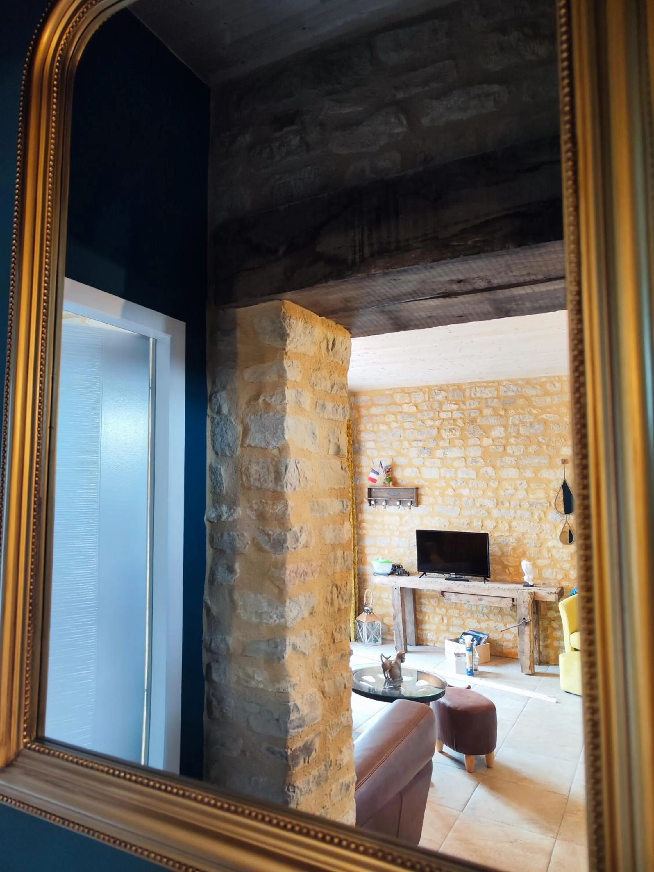 Living room in La ferme aux chats