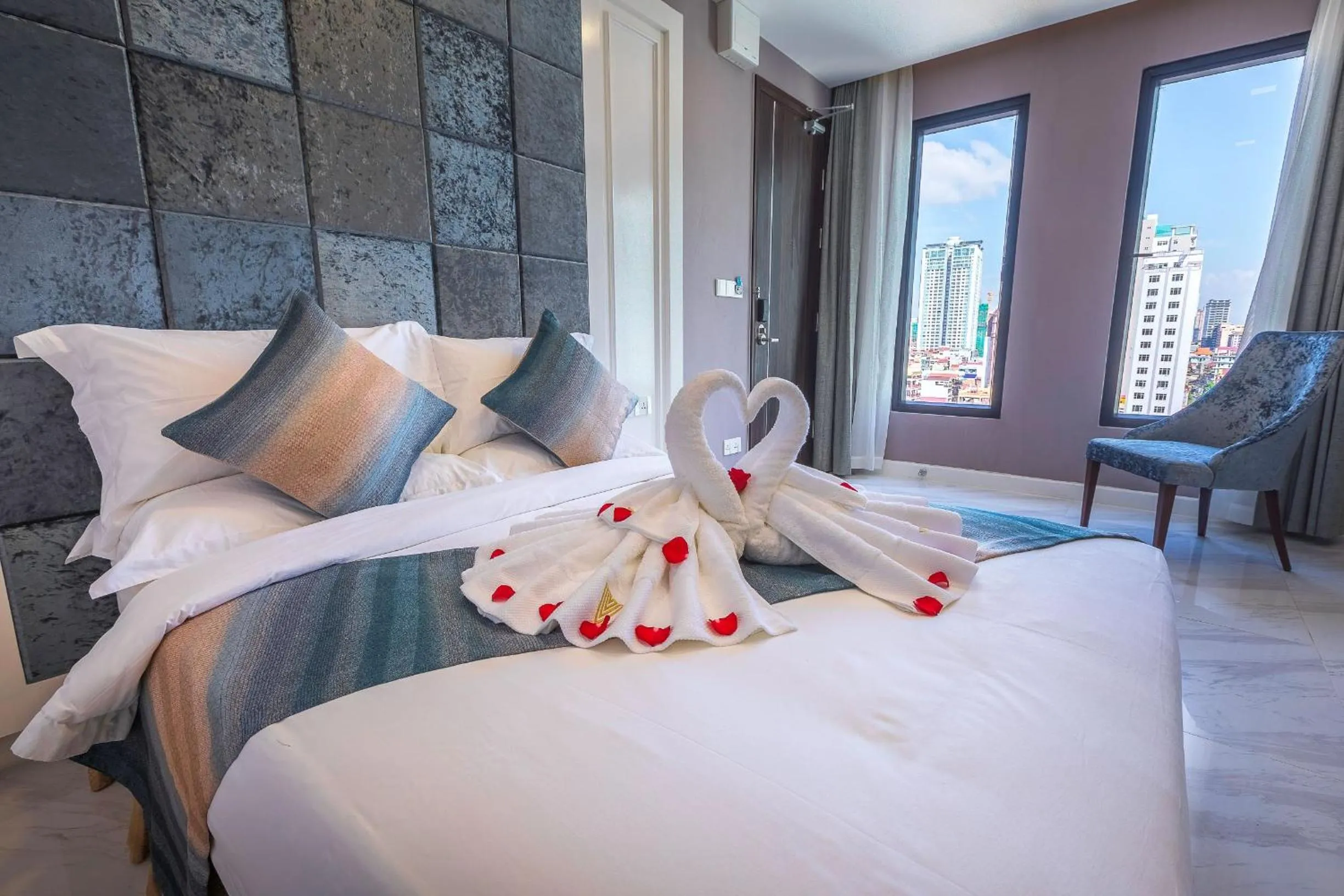 View (from property/room), Bed in V Boutique Hotel