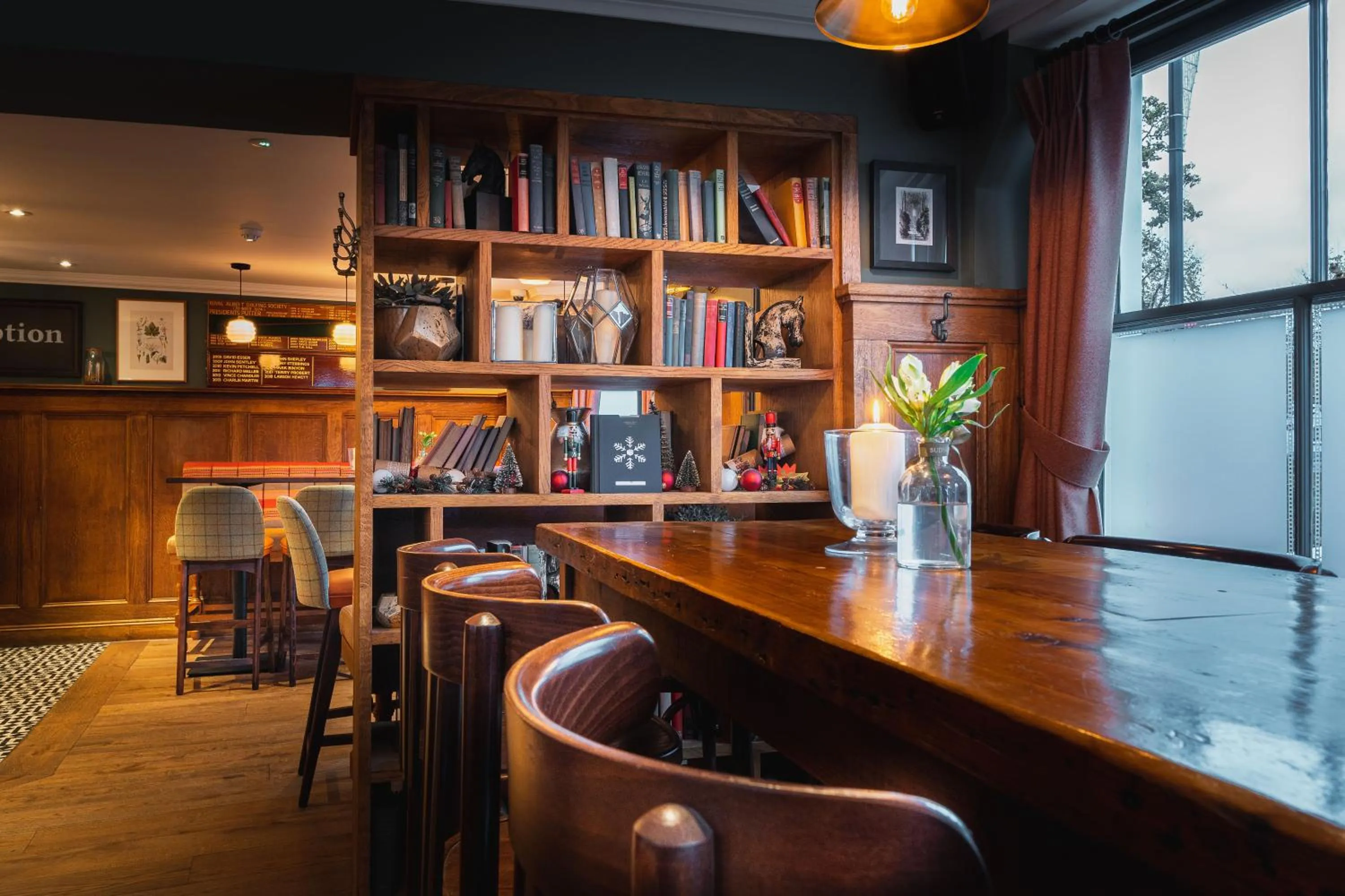 Seating area in Albert Arms