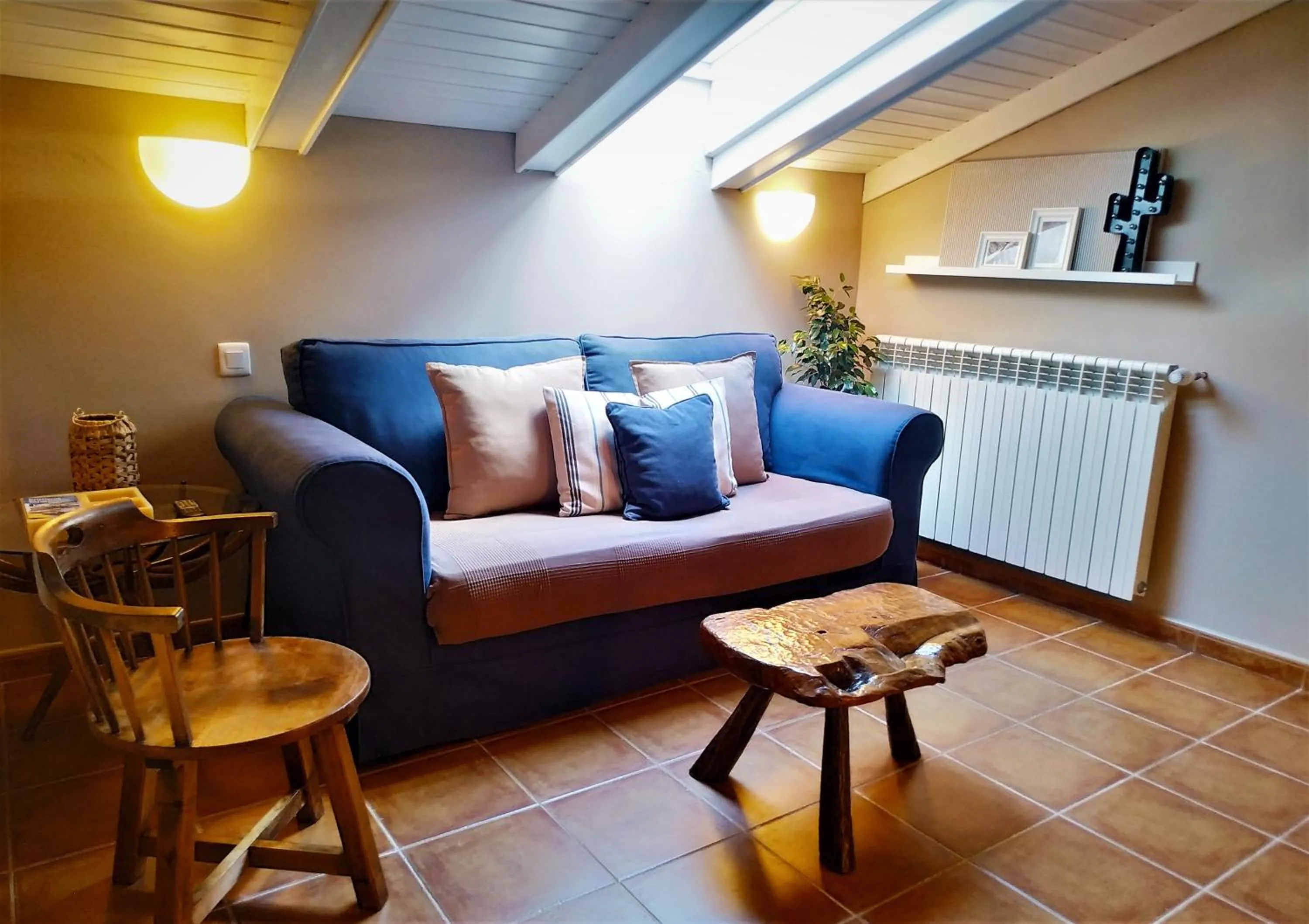Living room in Hotel Rural Curia