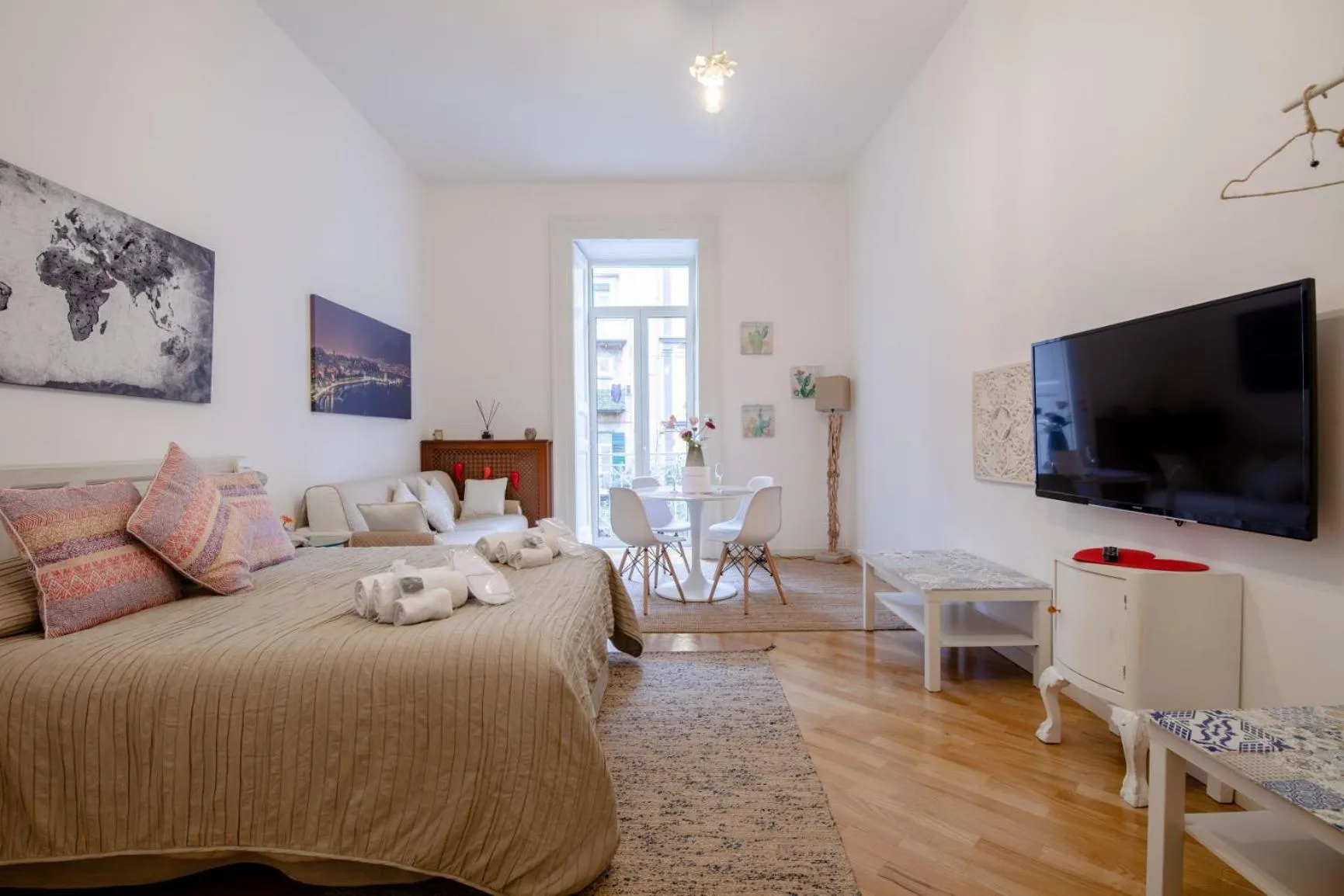 Bed in Museum Luxury Suites