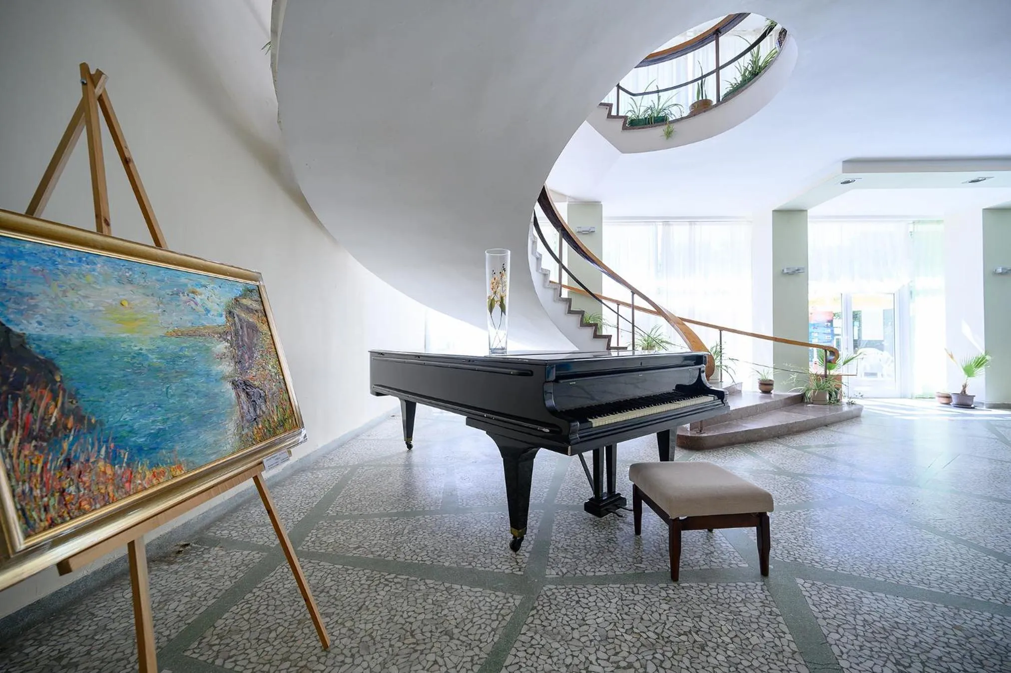 Lobby or reception in International House of Journalists Resort