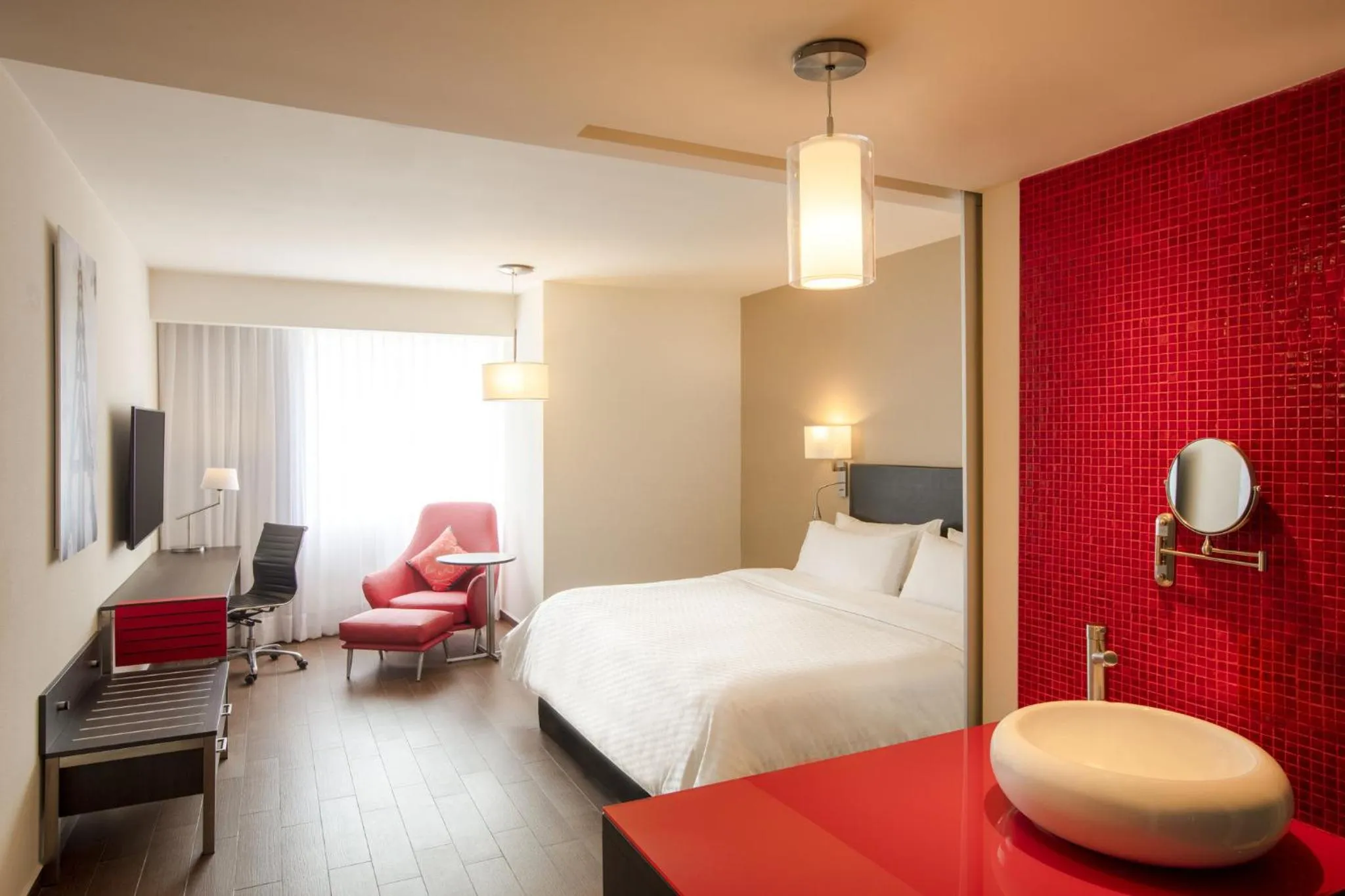 Photo of the whole room, Bed in Fiesta Inn Express Monterrey Centro