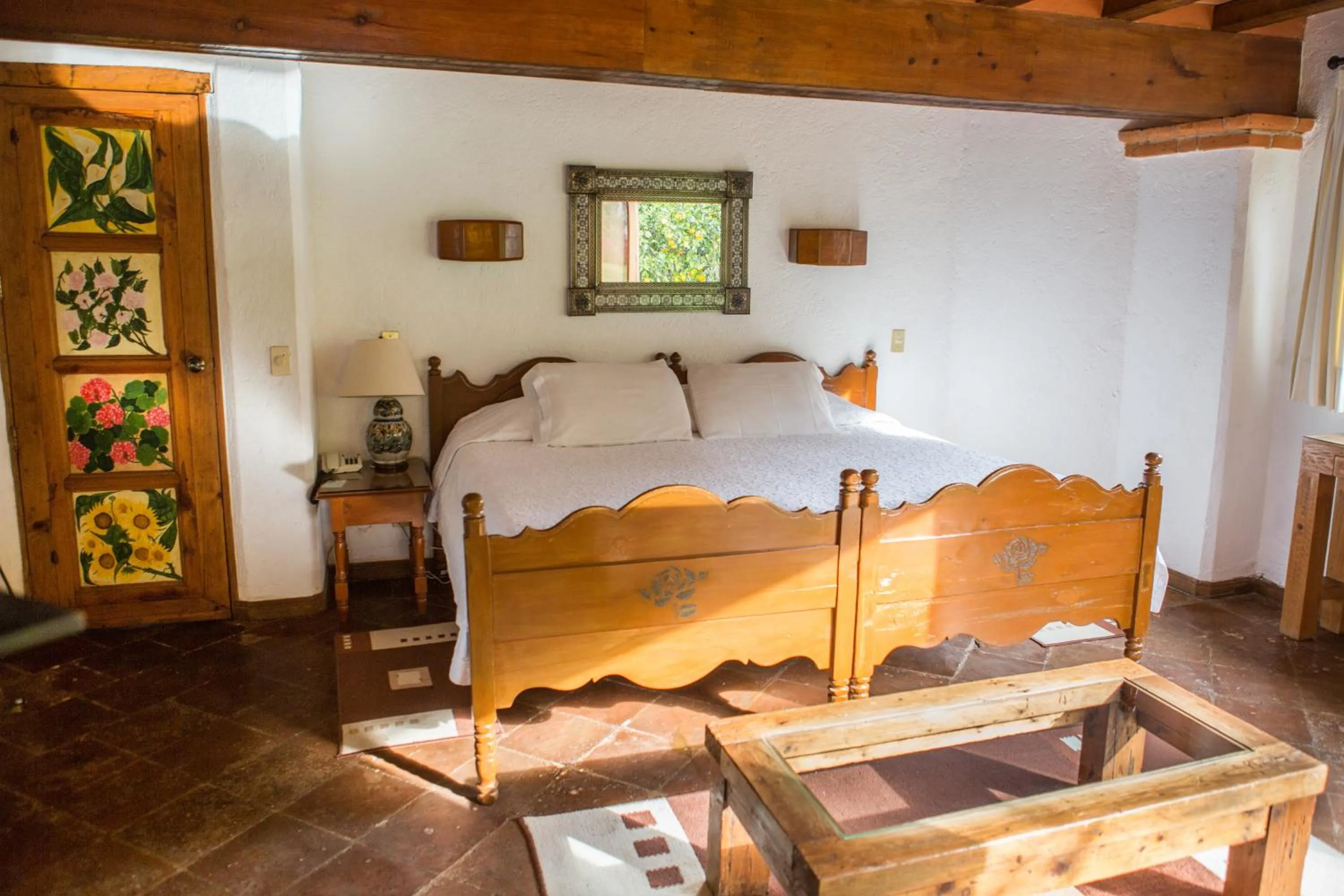 Bed in Casa Bugambilia, Un Pequeño Hotel en Tepoztlán