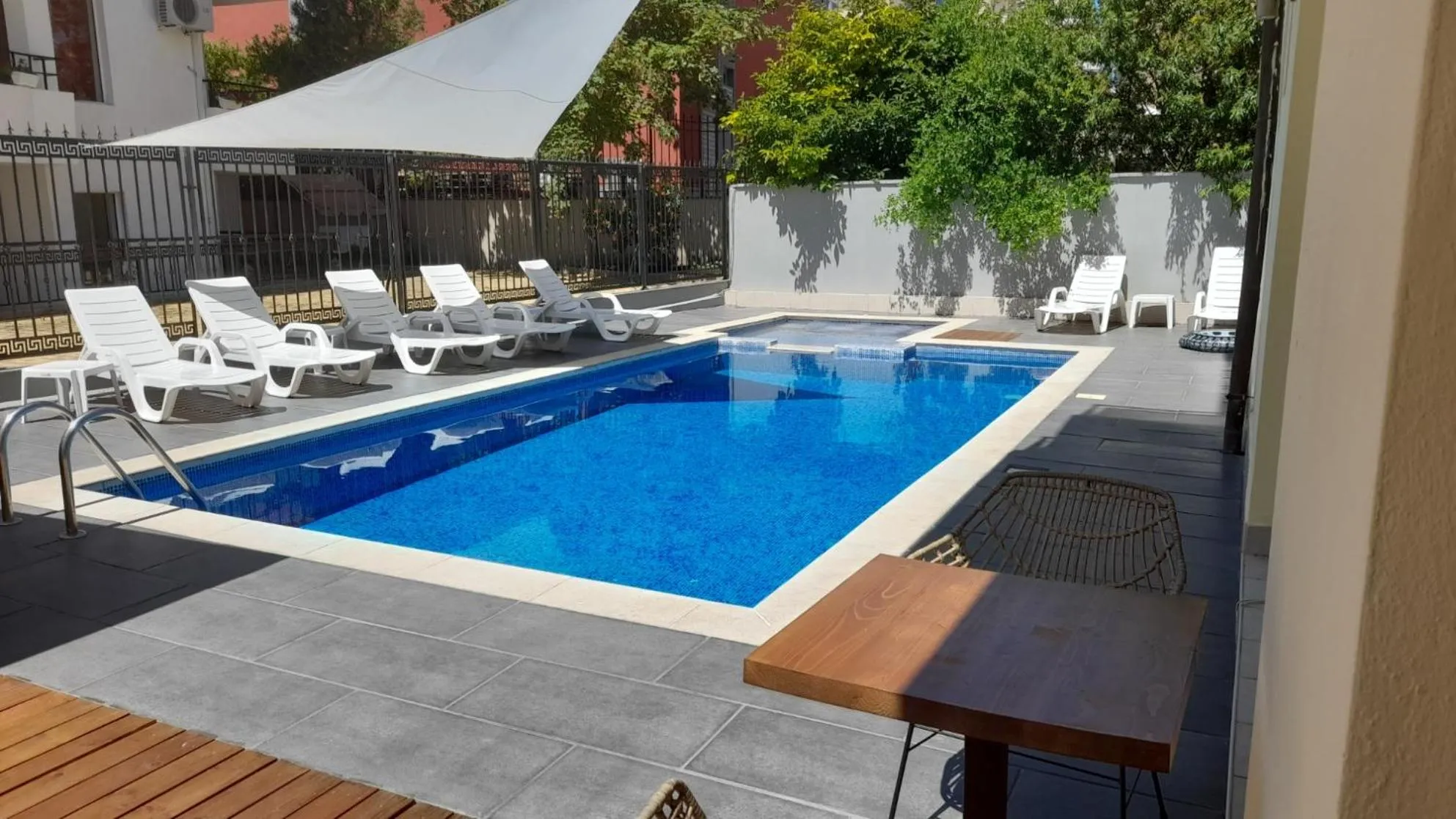 Patio in Family Hotel Saga