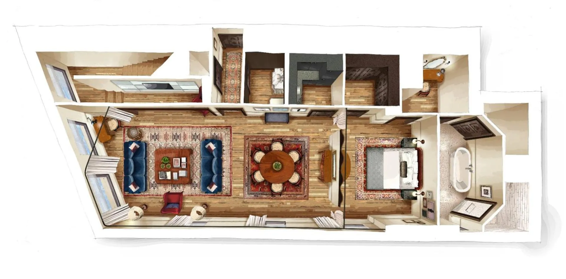 Floor plan in The Ned NoMad