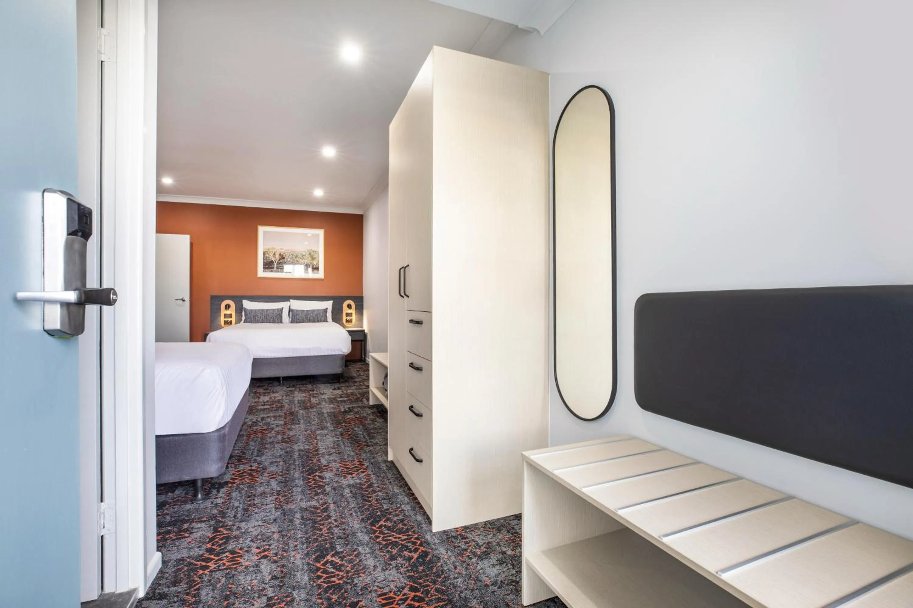 Bedroom, Bed in Nightcap at Horse & Jockey Hotel Warwick