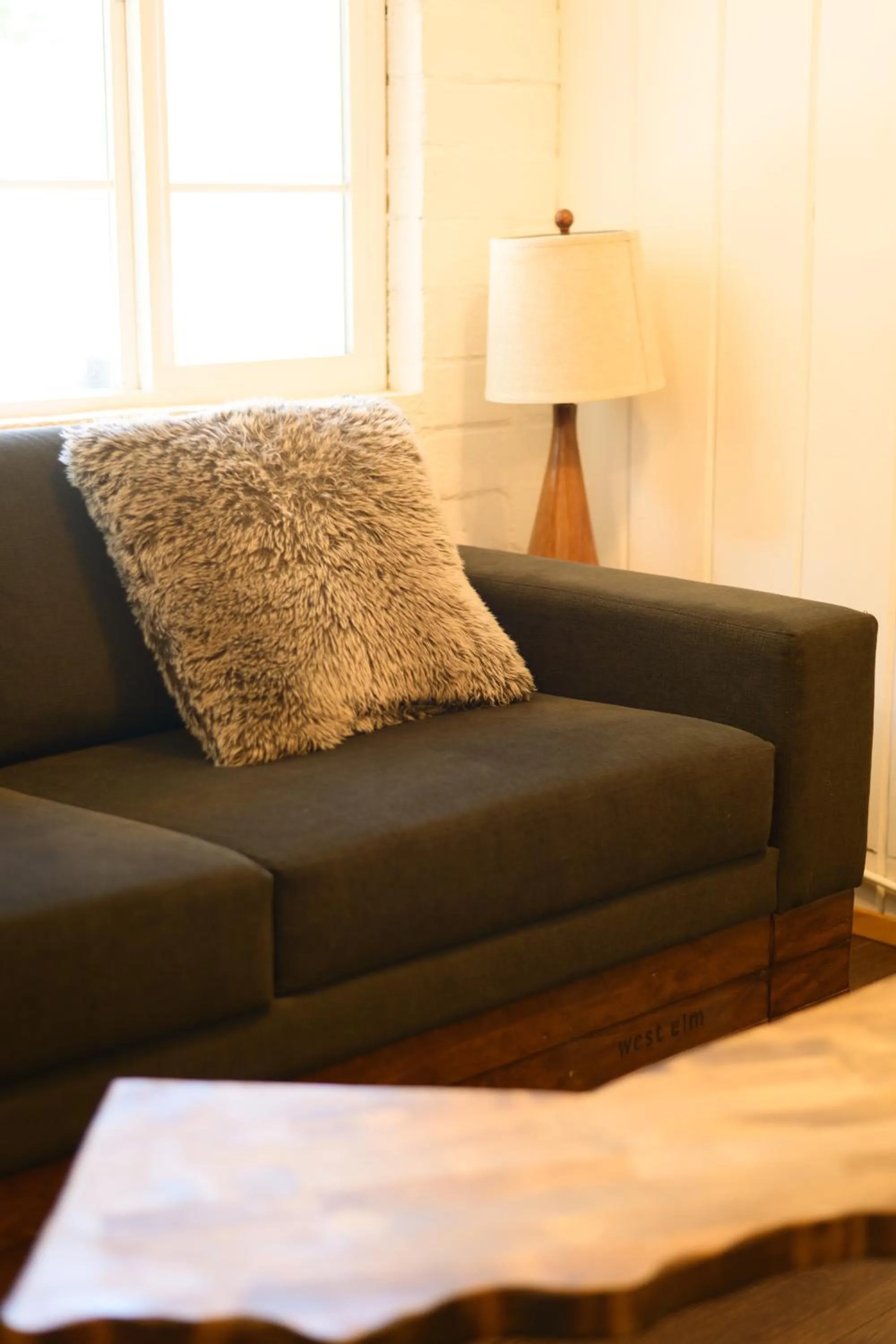 Living room in Lake Front Cabins