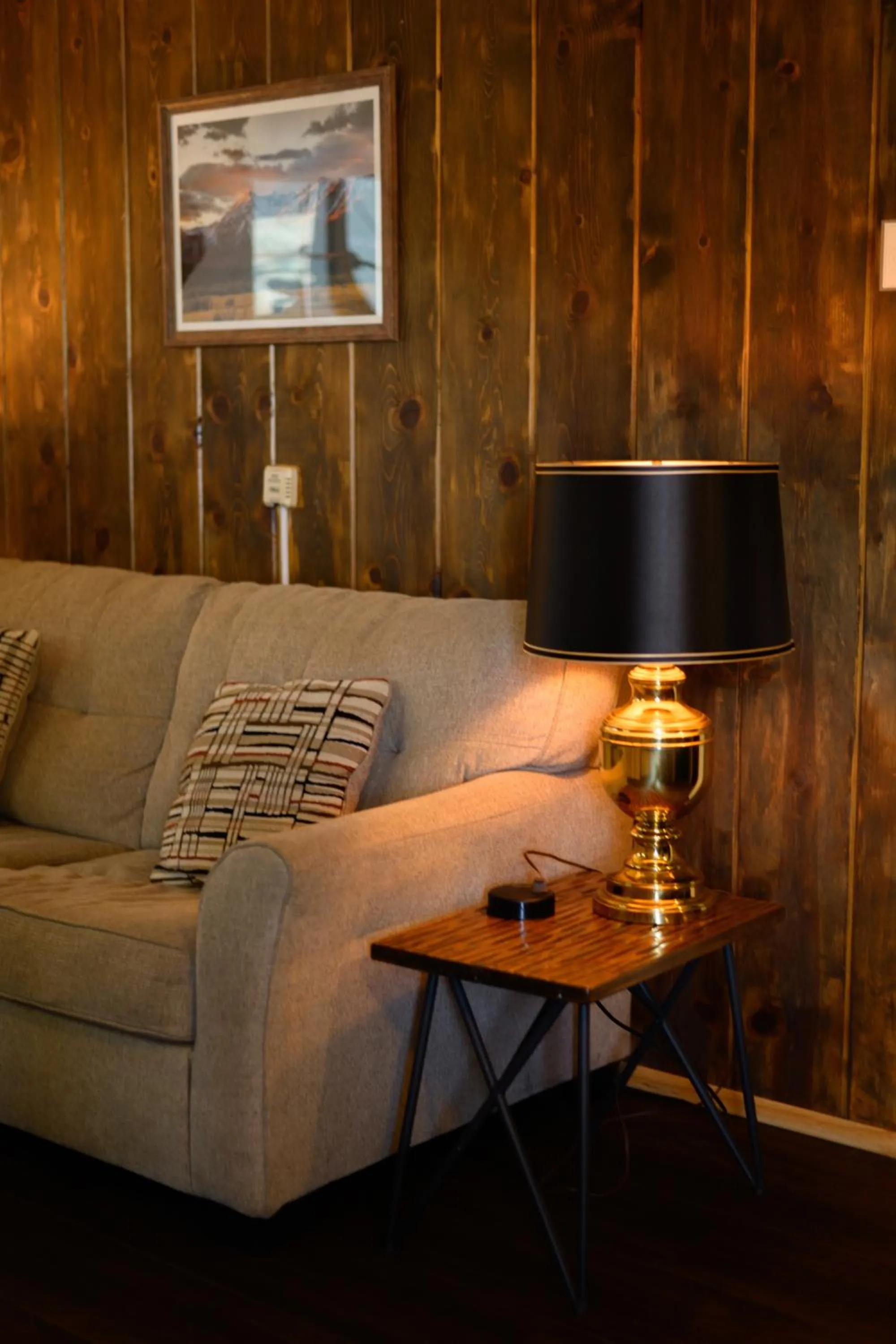 Living room in Lake Front Cabins