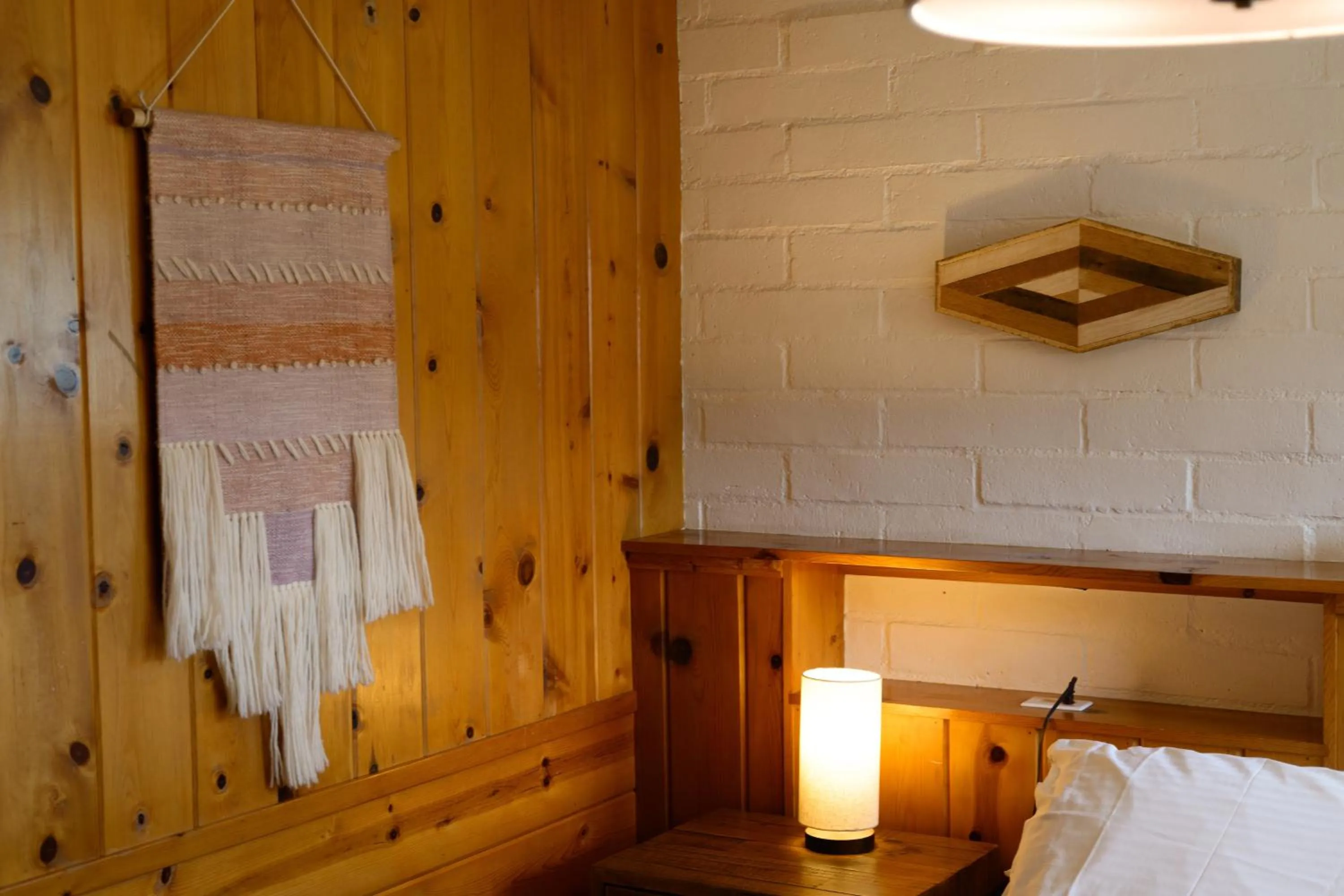 Bedroom, Bed in Lake Front Cabins