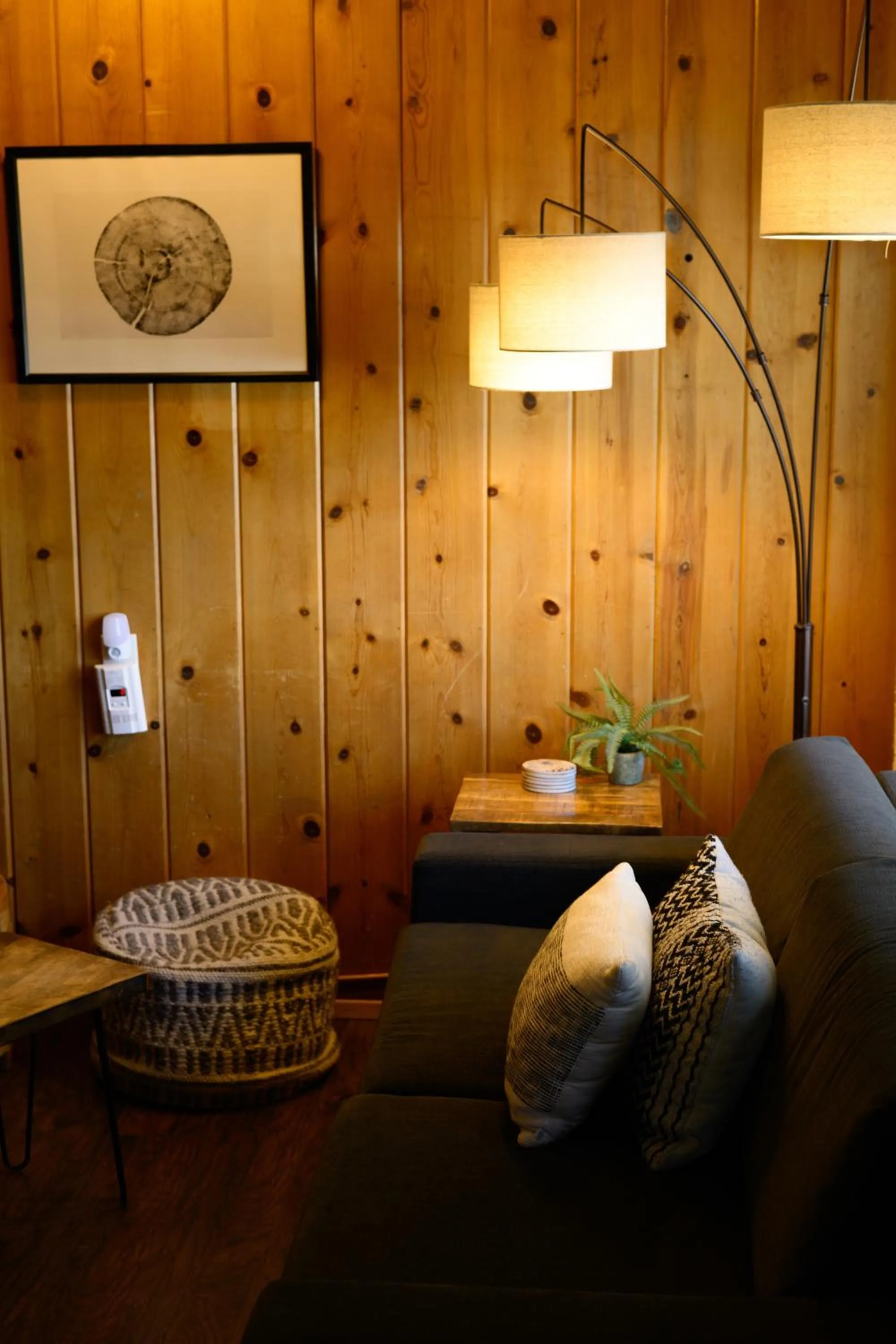 Living room in Lake Front Cabins