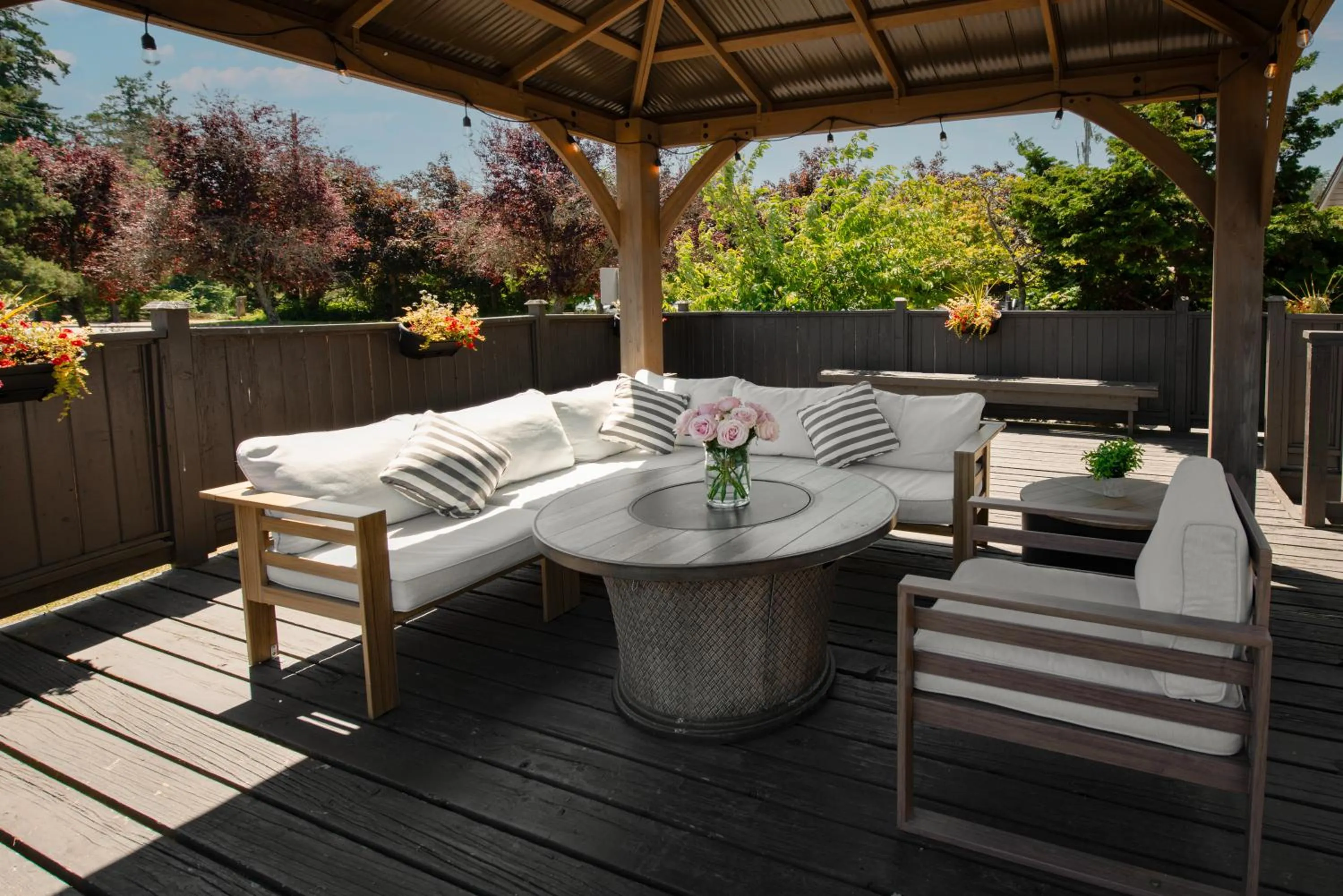 Patio in The Spot at Porpoise Bay