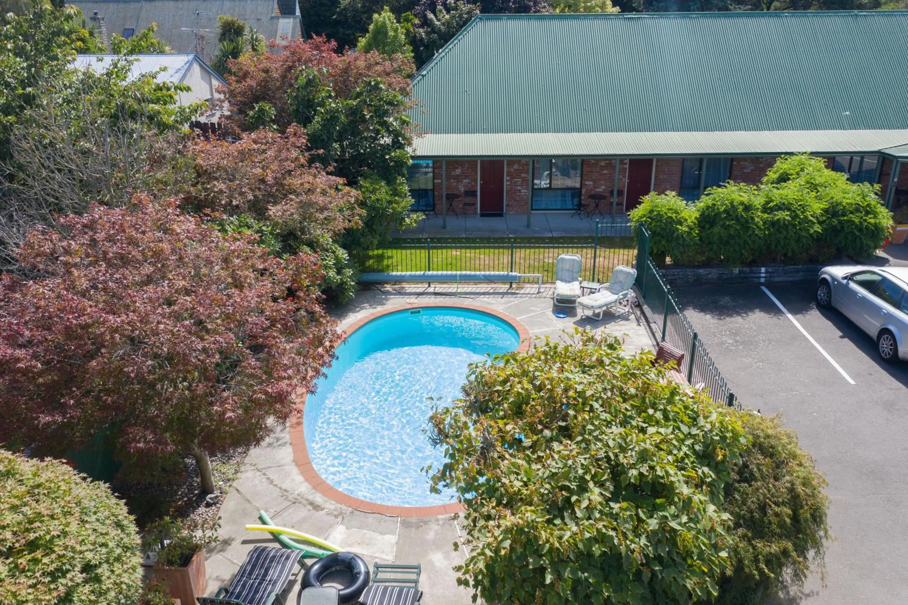 Swimming pool in Ashburton's Regency Motel