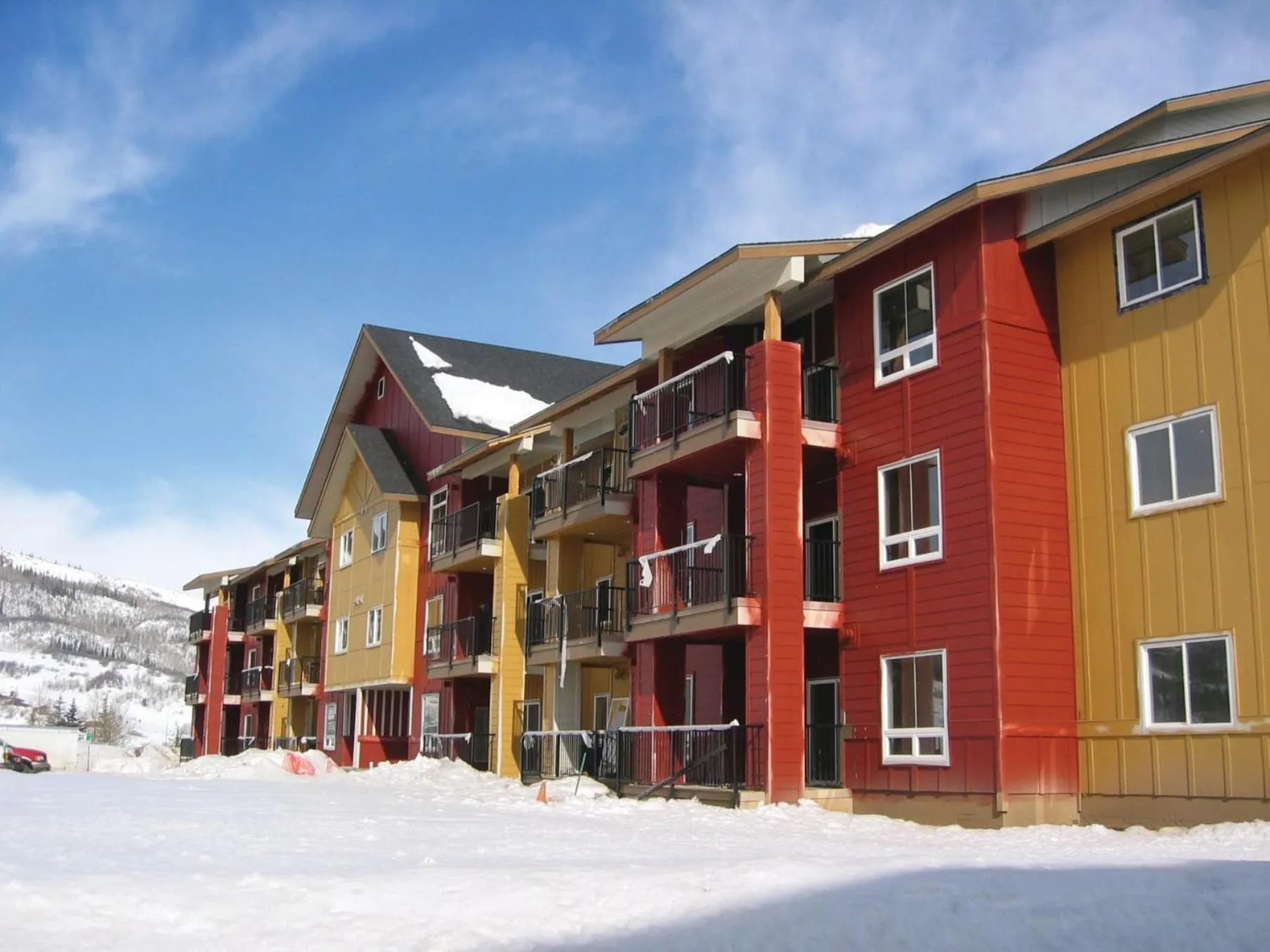 Property building, Winter in Club Wyndham Steamboat Springs