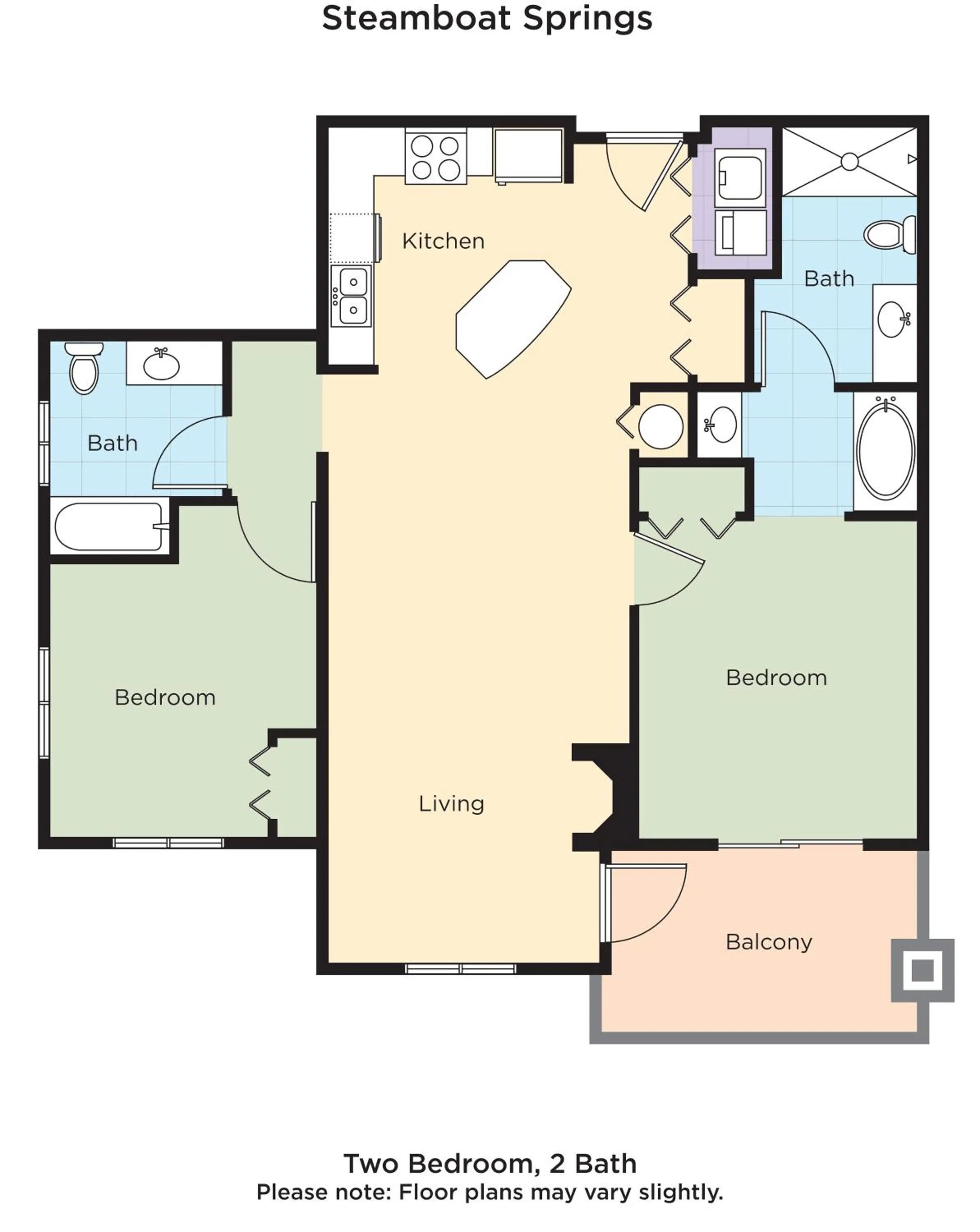 Floor Plan in Club Wyndham Steamboat Springs