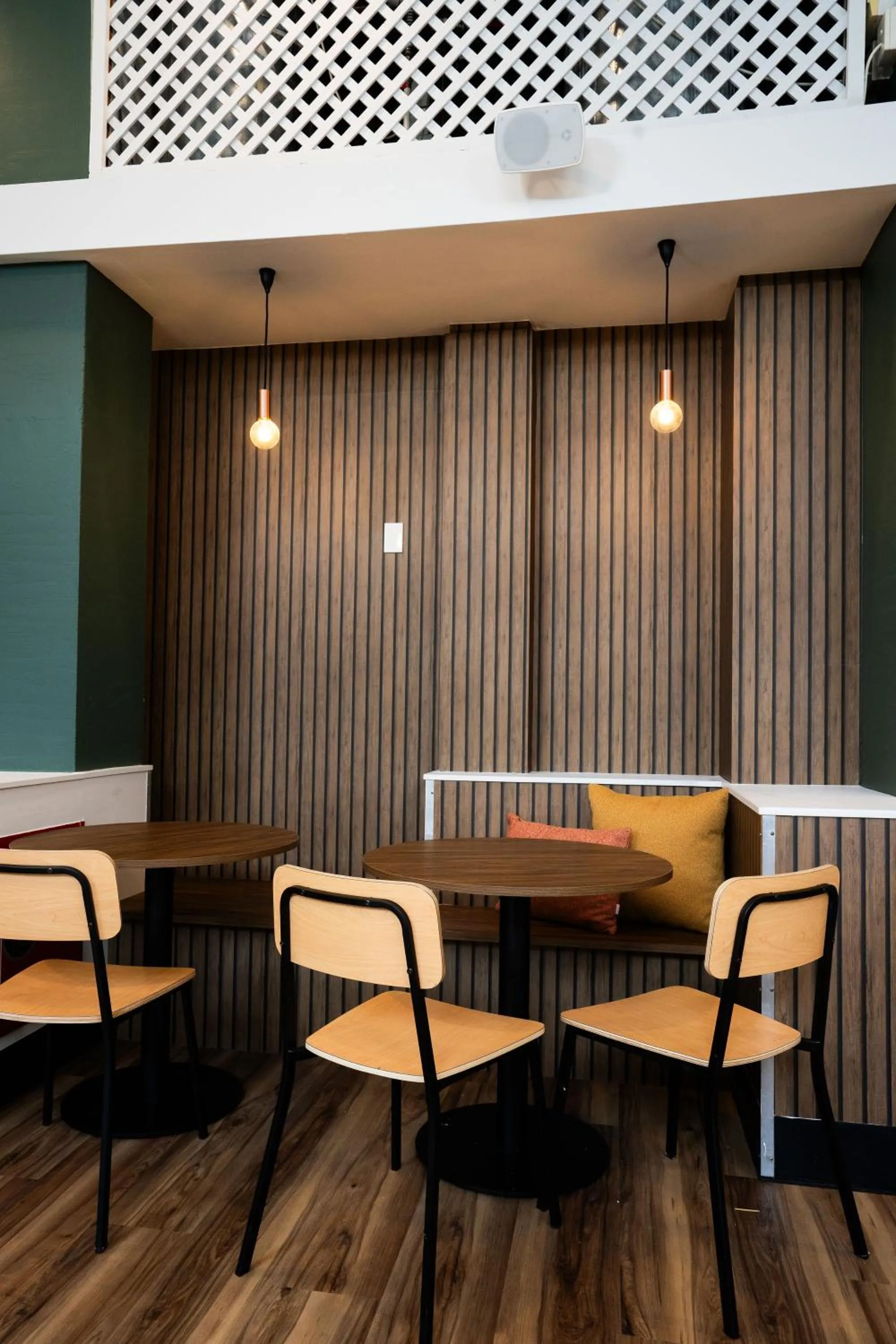 Seating area in Haka House Wellington