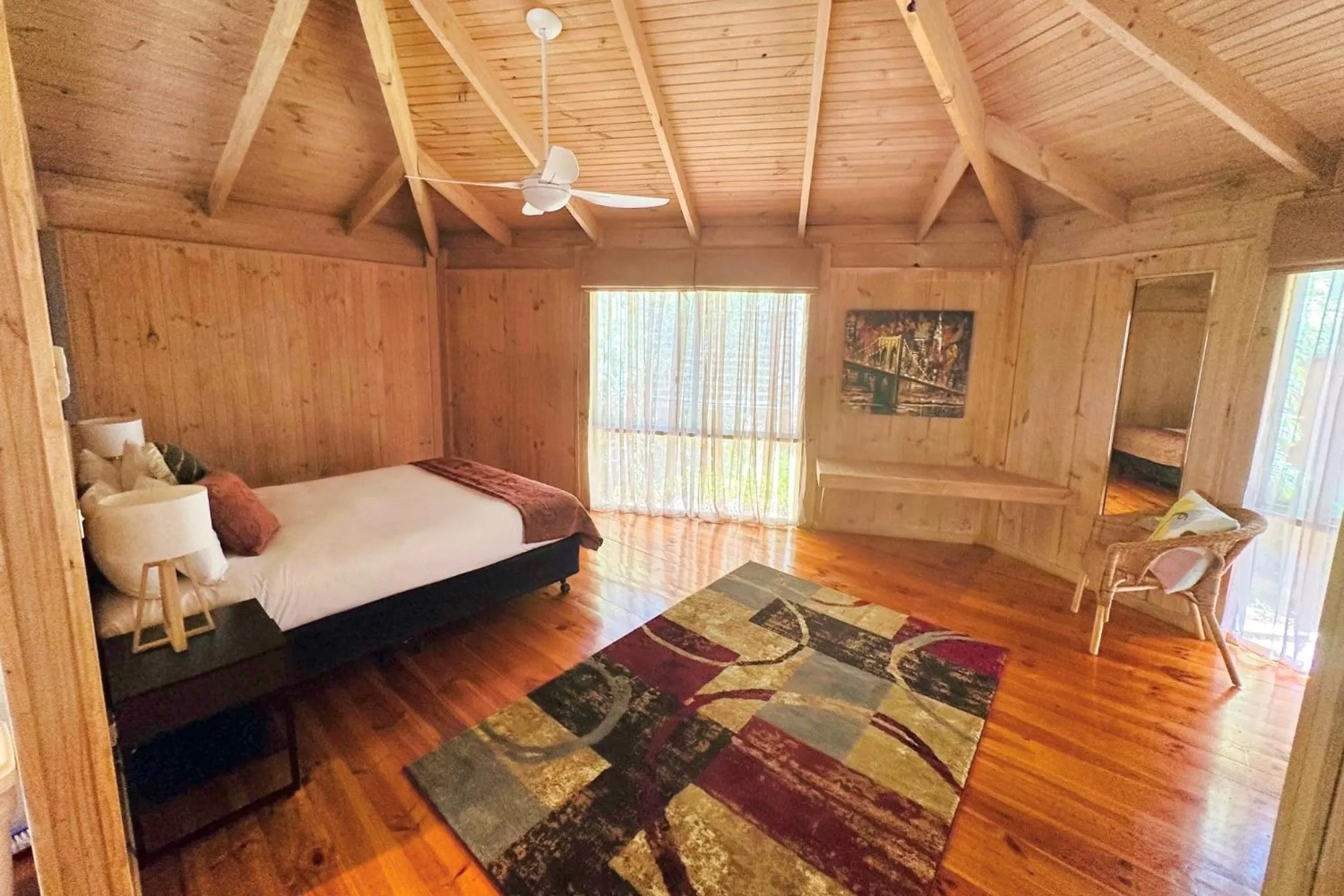 Bed in Grampians Chalets