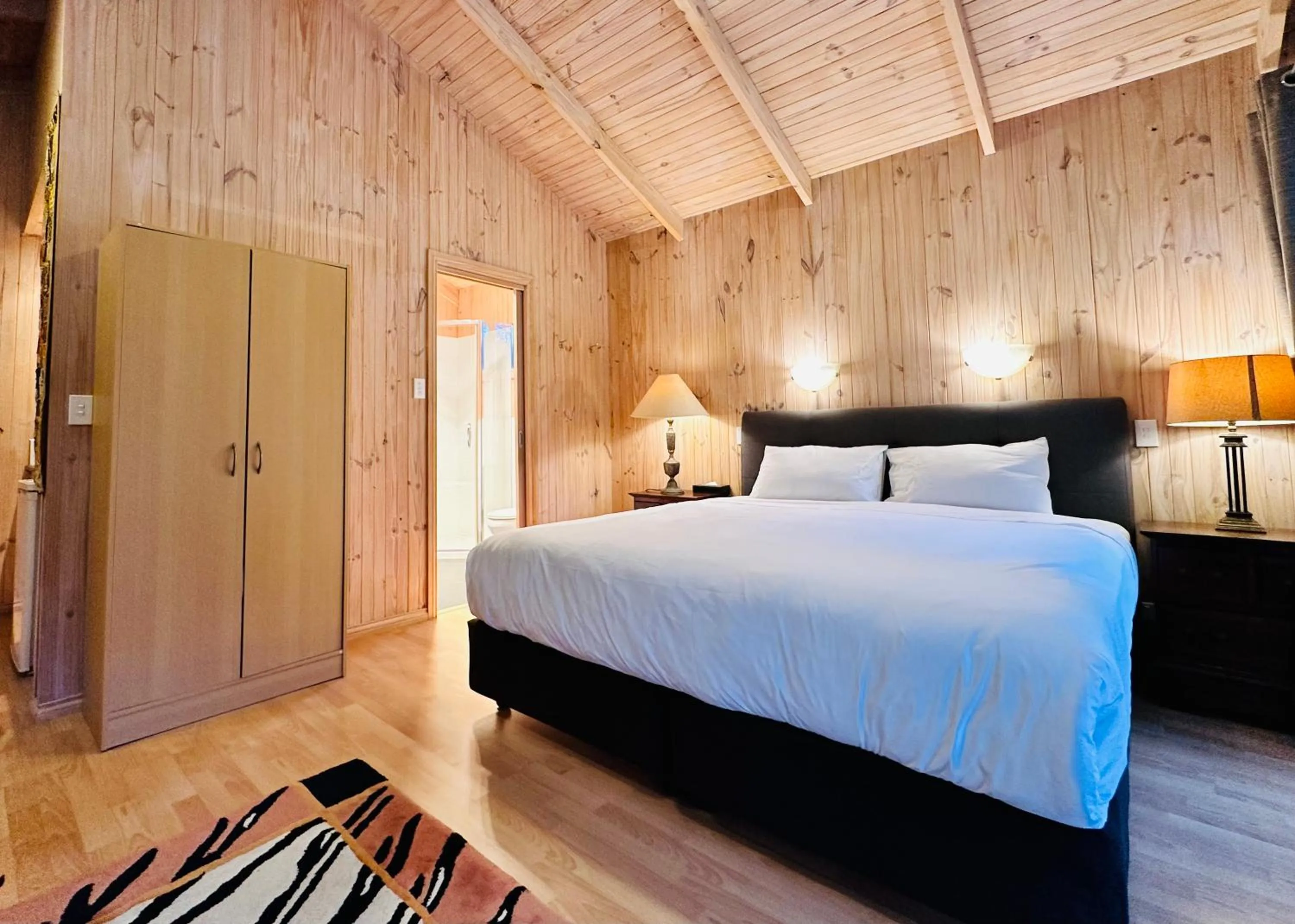 Bed in Grampians Chalets