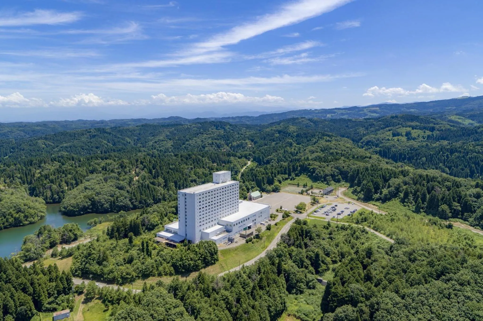 Property building, Bird's-eye View in Tonami Royal Hotel