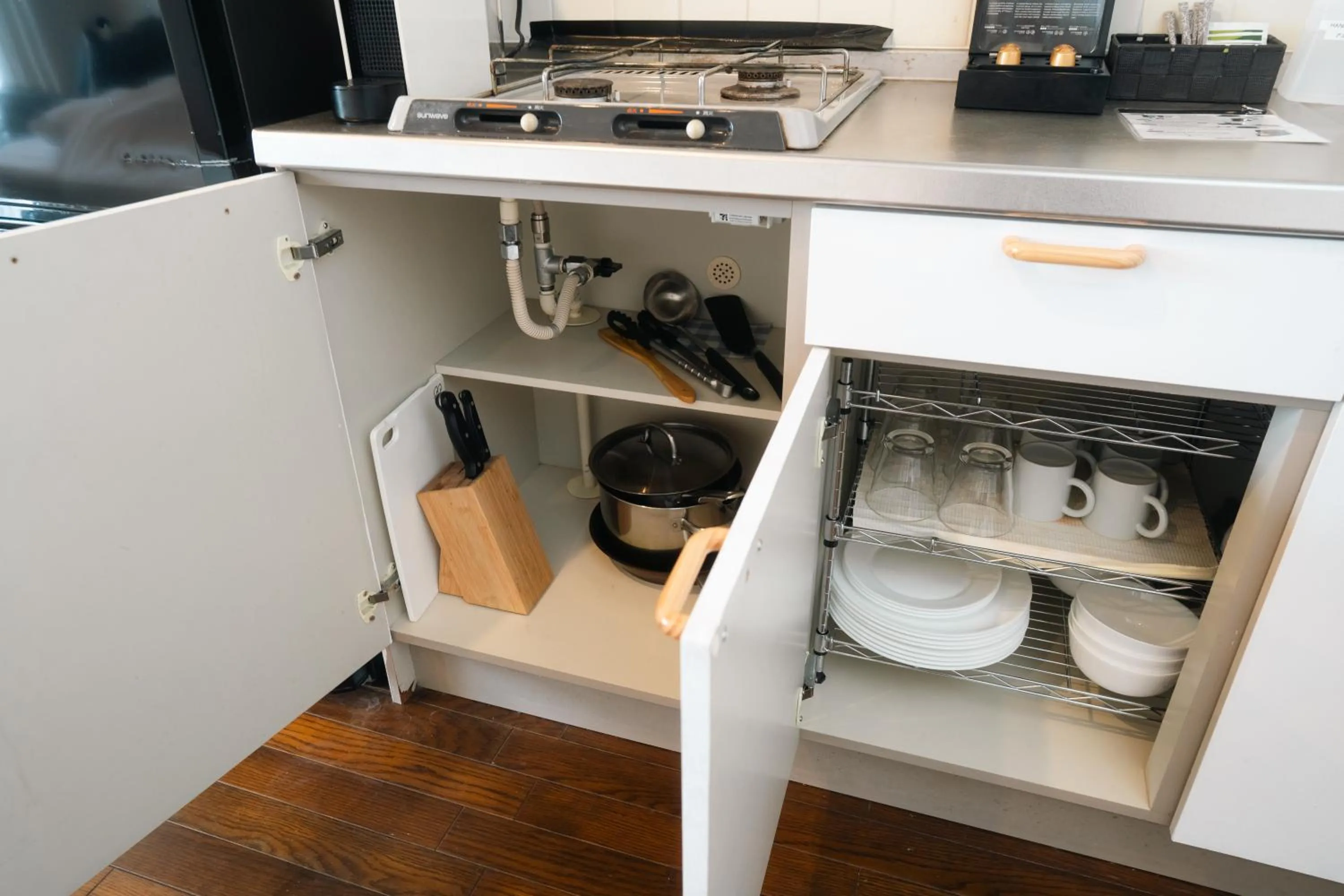 Kitchen or kitchenette in Ashinoko Port Villa MIRAHAKONE