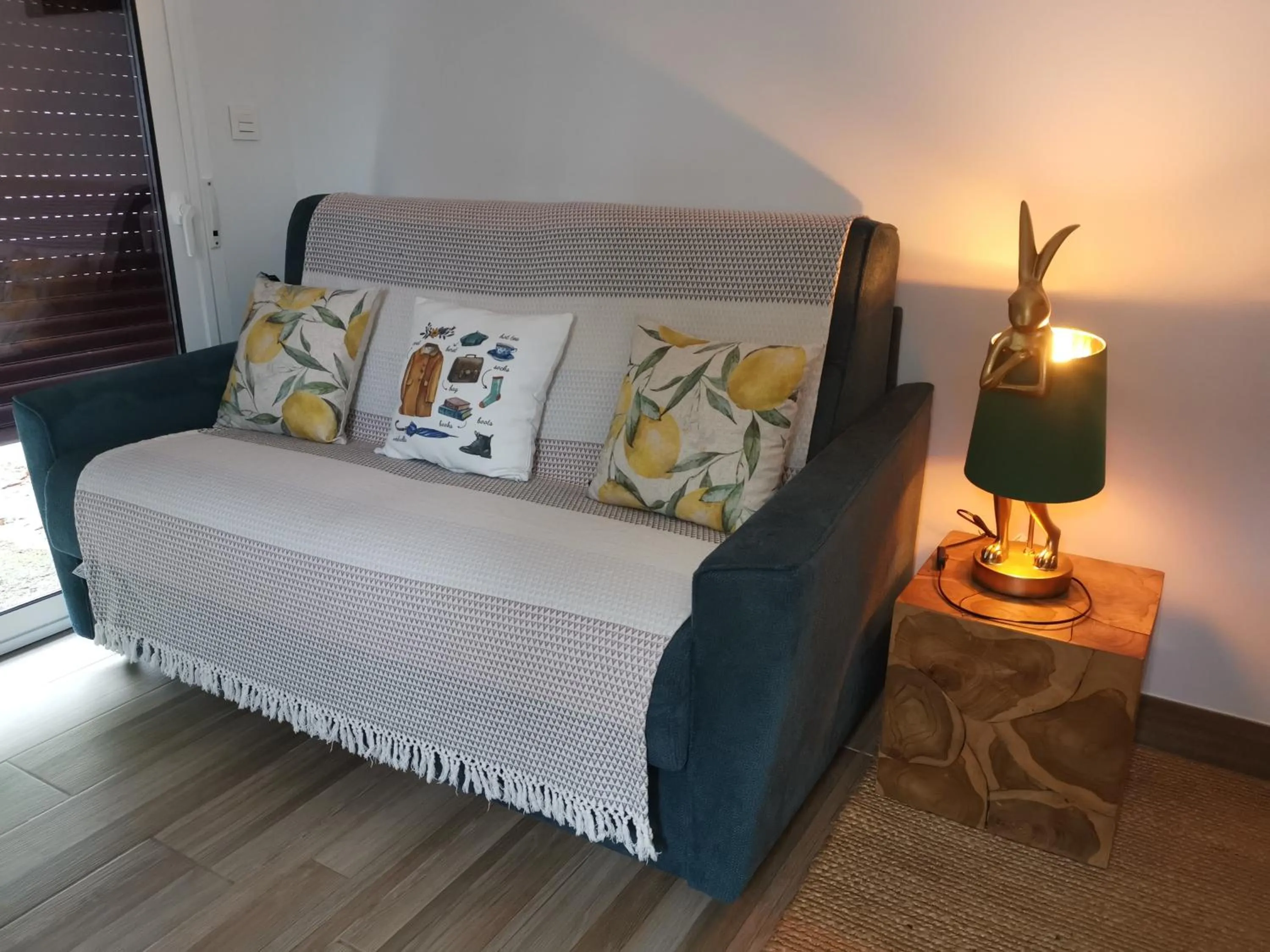 Bedroom, Bed in Chambres d'hôtes "HOR DAGO" près de la gare d'Hendaye avec le petit-déjeuner