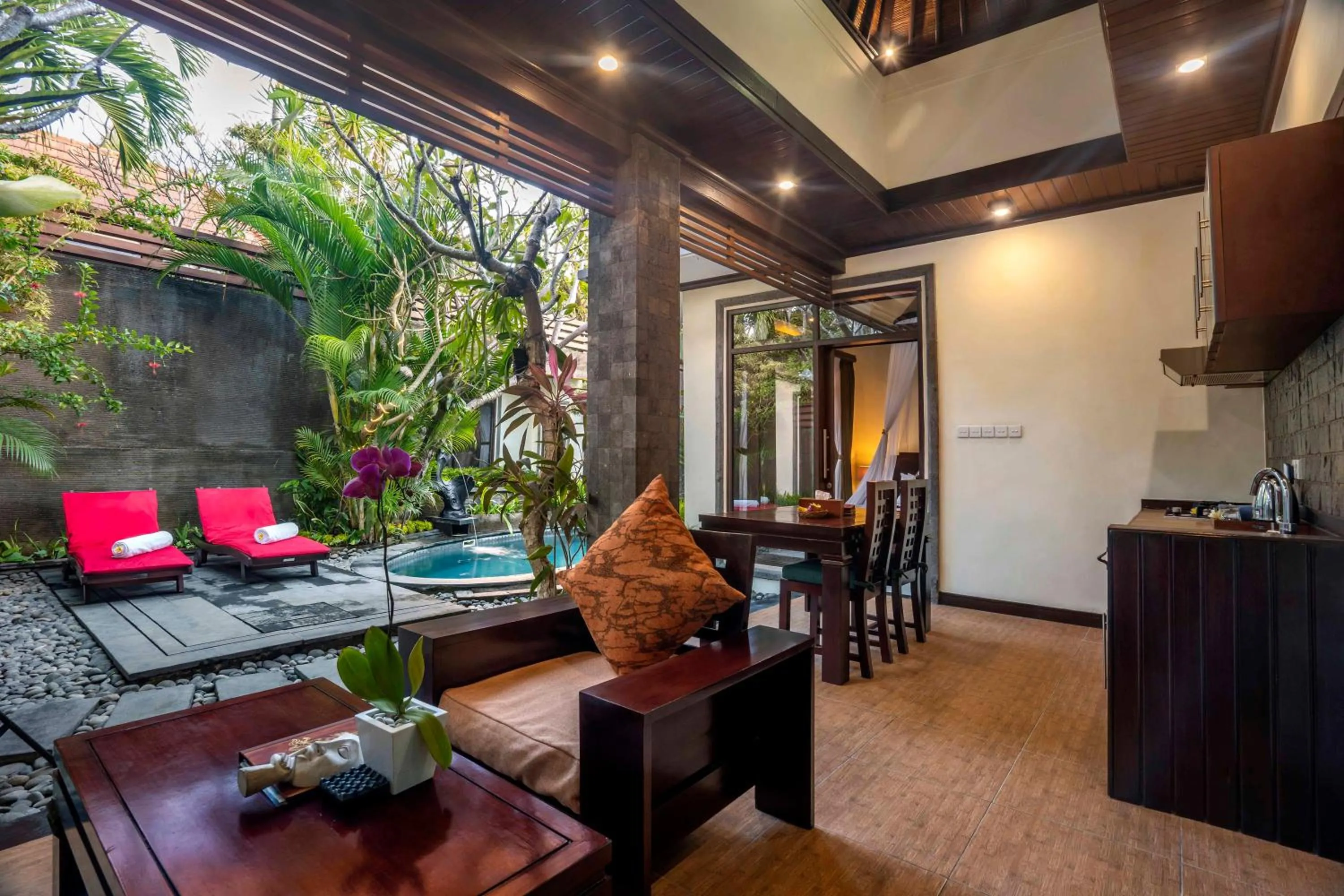 Living room in The Bali Dream Villa & Resort Echo Beach Canggu