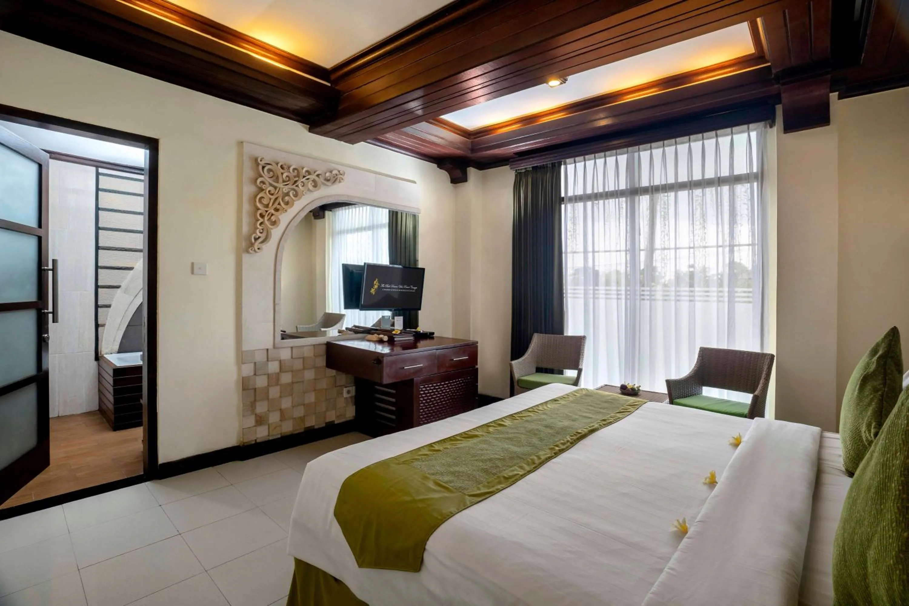 View (from property/room), Bed in The Bali Dream Villa & Resort Echo Beach Canggu