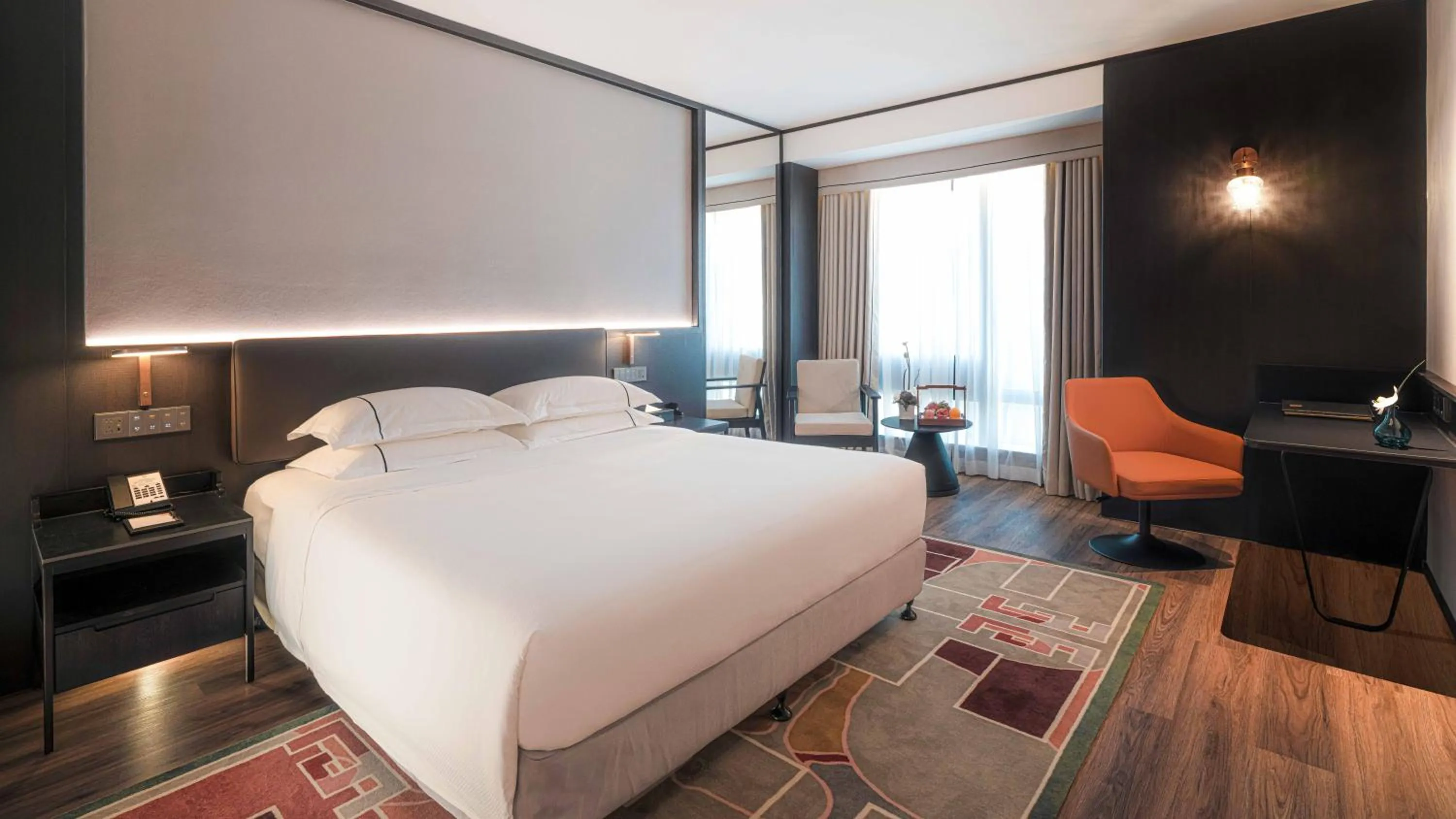 Decorative detail, Bed in Asia International Hotel Guangdong