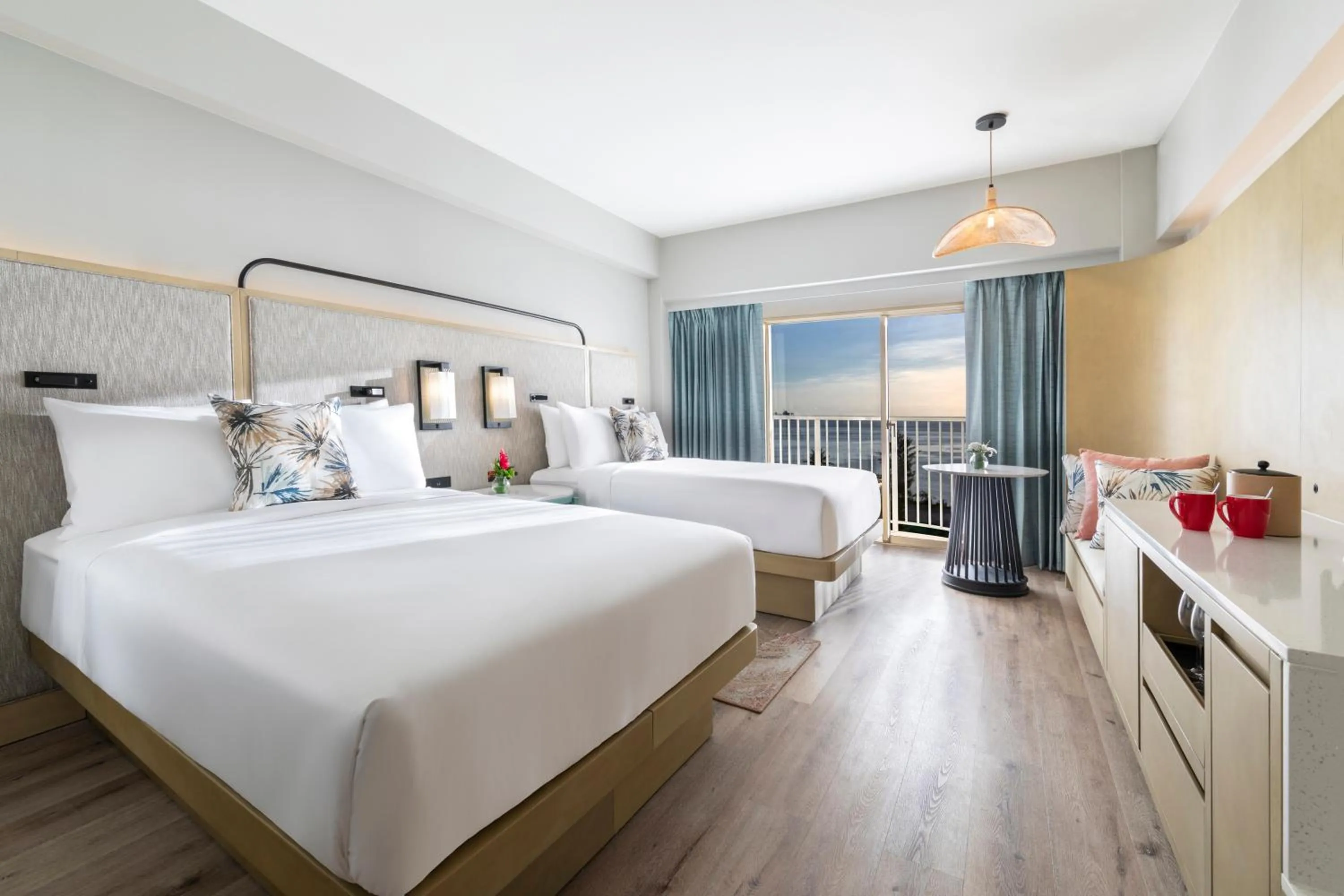 View (from property/room), Bed in Crowne Plaza Resort Saipan