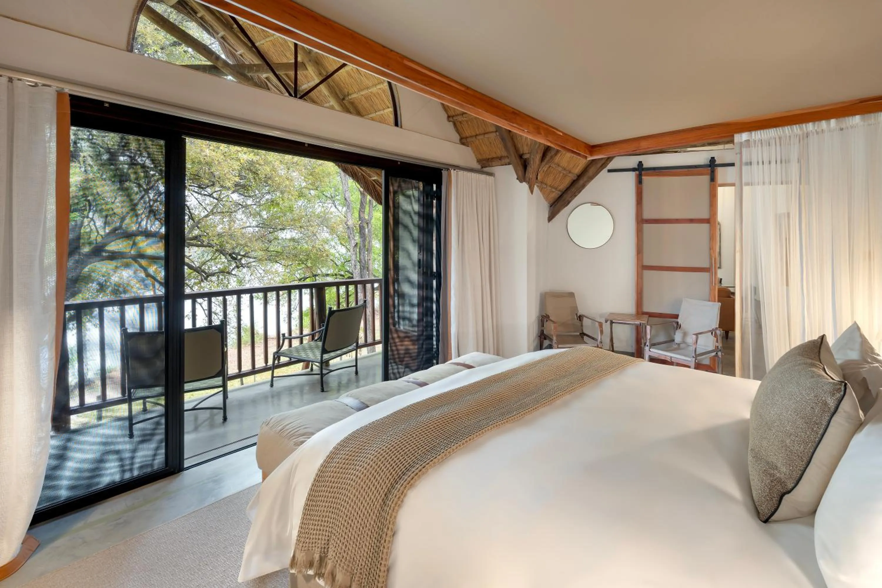 View (from property/room), Bed in The David Livingstone Safari Lodge & Spa