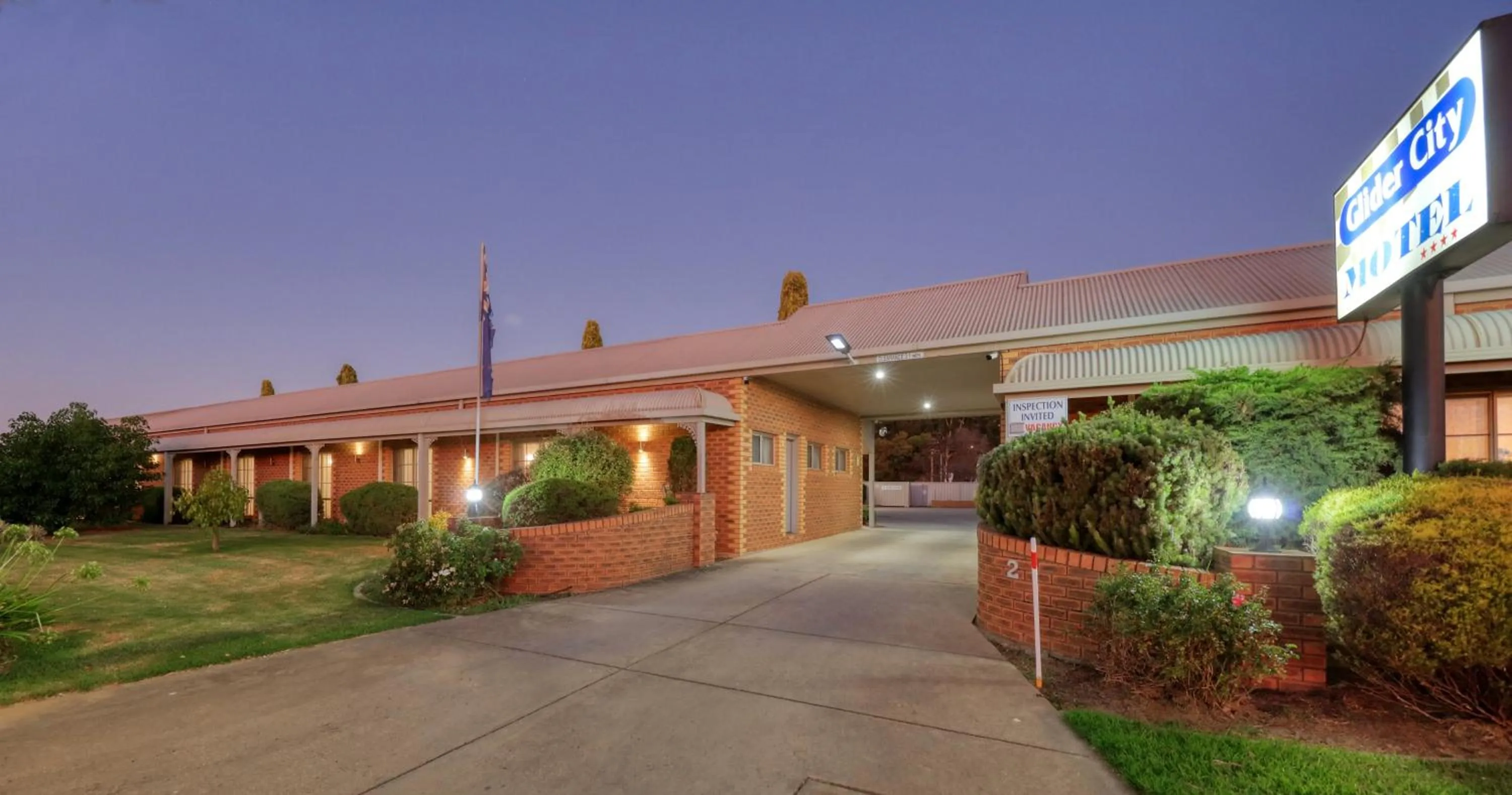 Facade/entrance in Glider City Motel Benalla