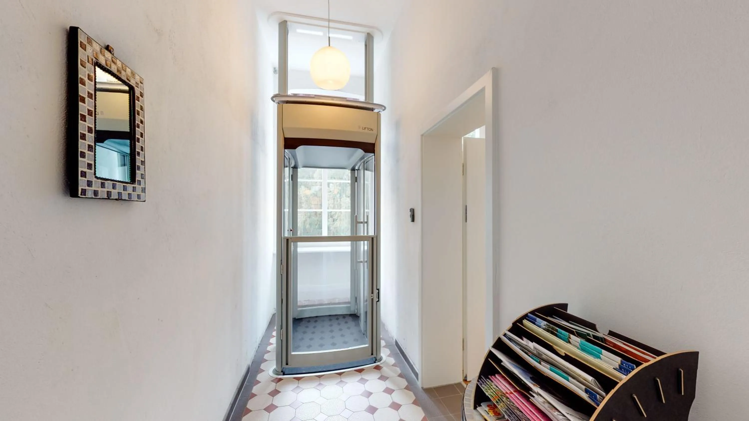 elevator in Biohotel Schönhagener Mühle