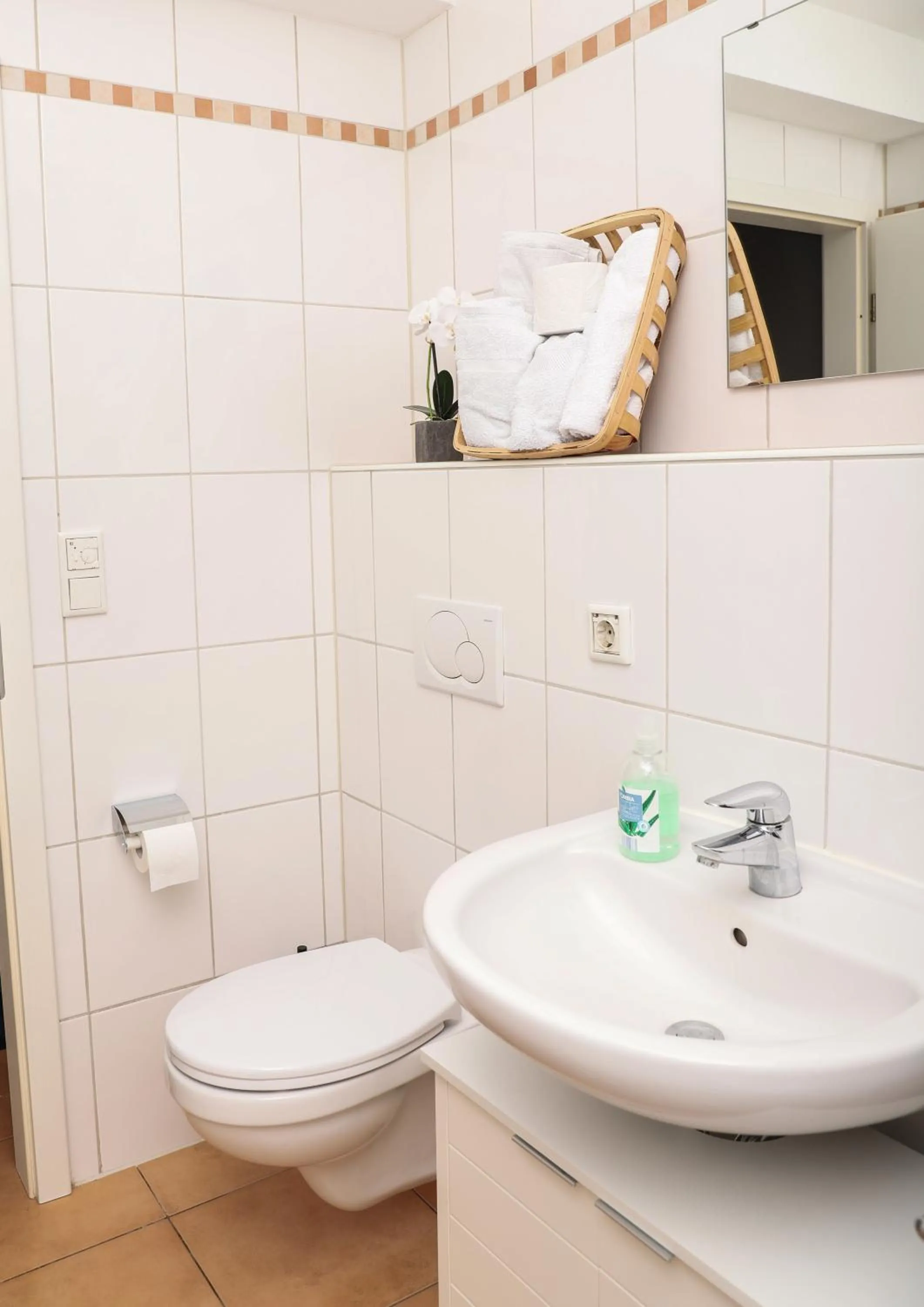 Toilet in Art & Nature Apartments in der Nähe FFM-Messe