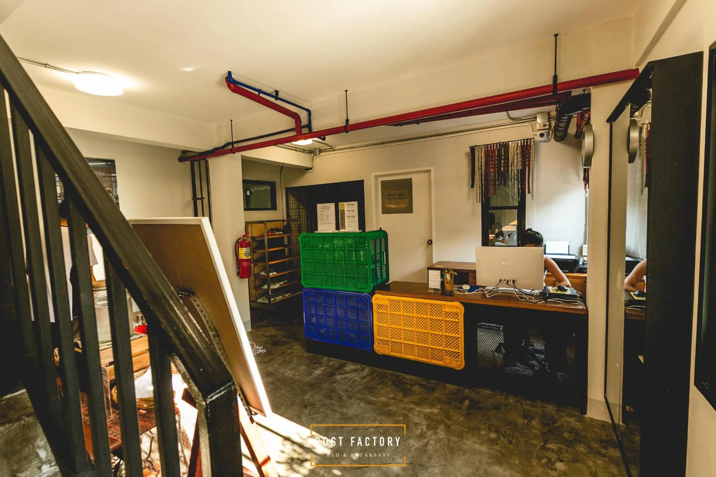 Lobby or reception in Post Factory Bed & Breakfast