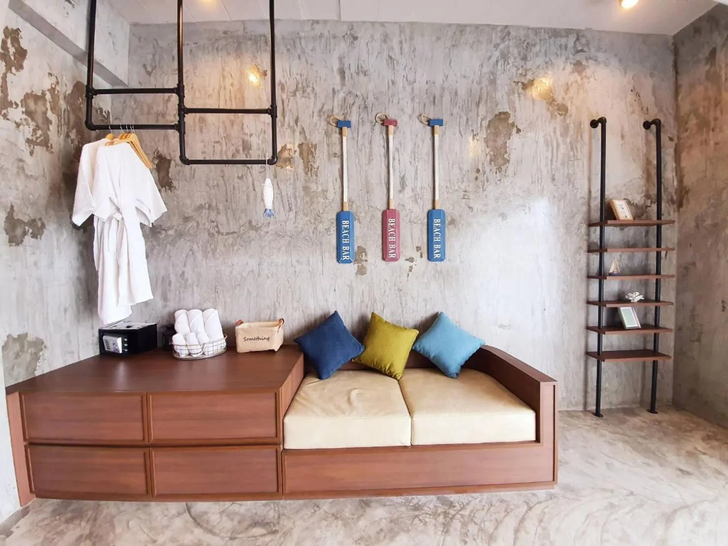 Living room, Bed in De' Anchor