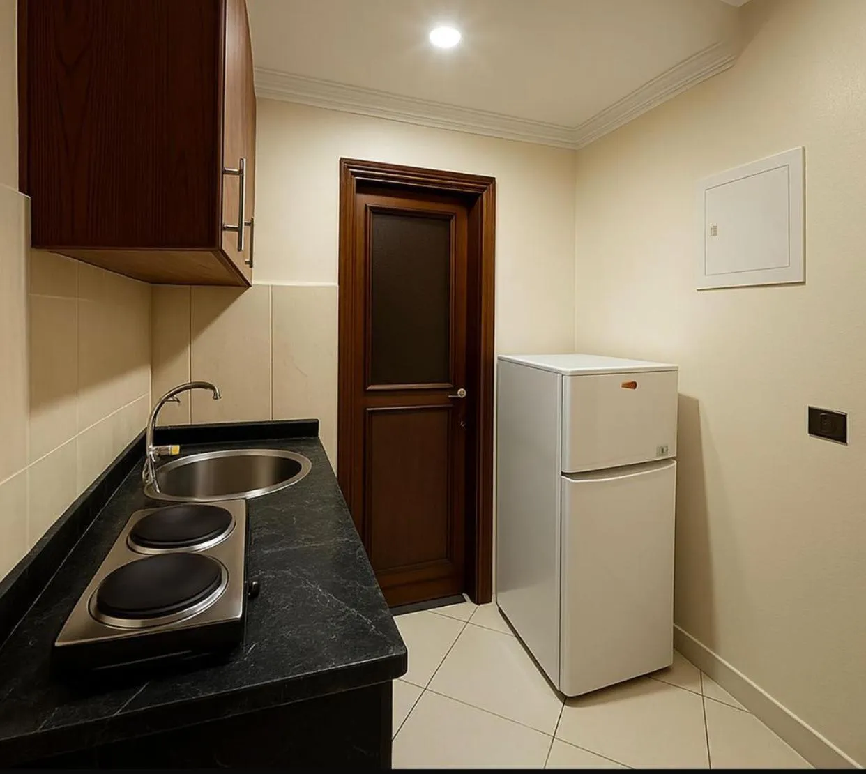 Kitchen or kitchenette in Apparts-hôtel ISNI