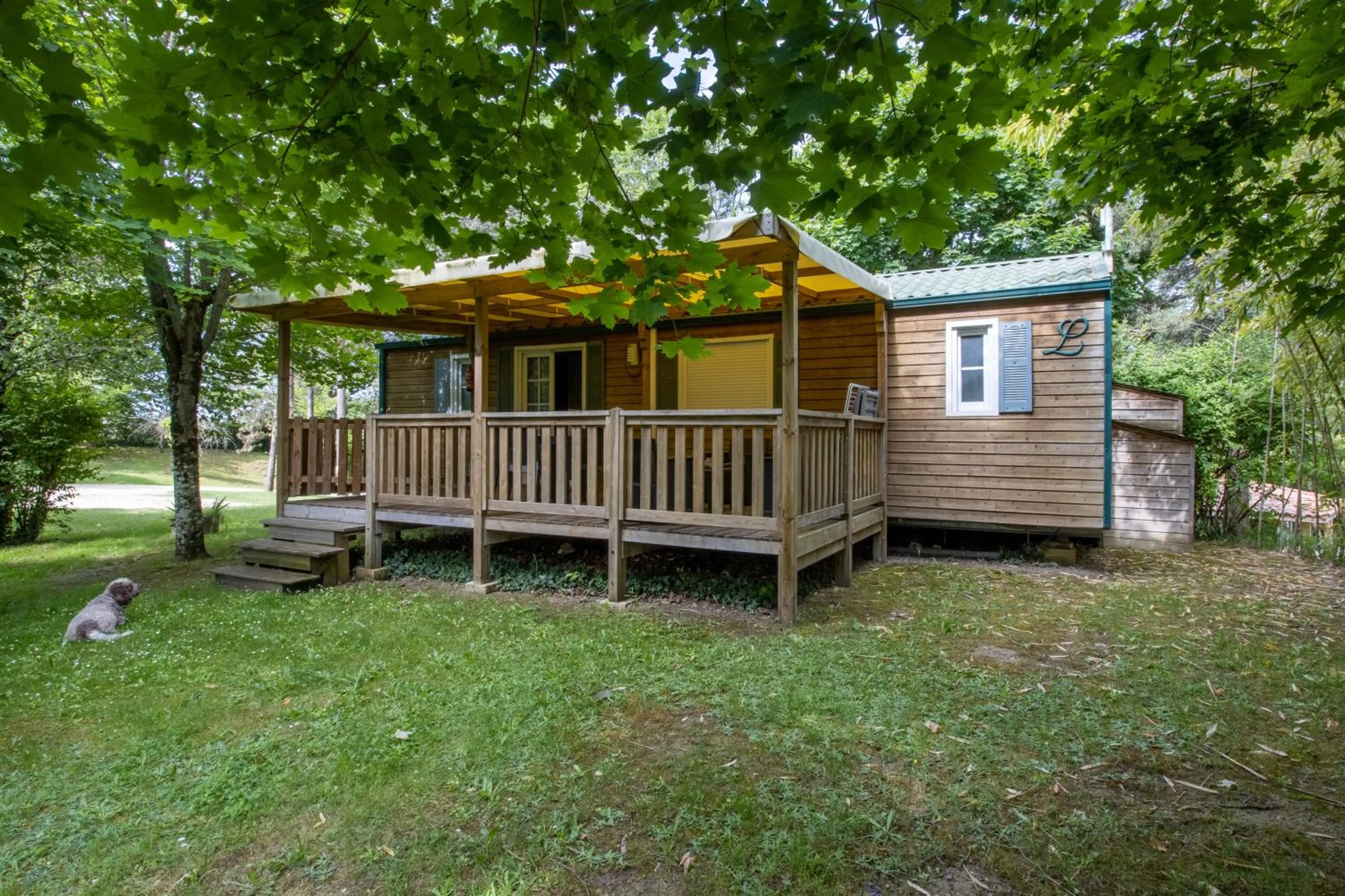 Patio in Les Chalets d'Argentouleau