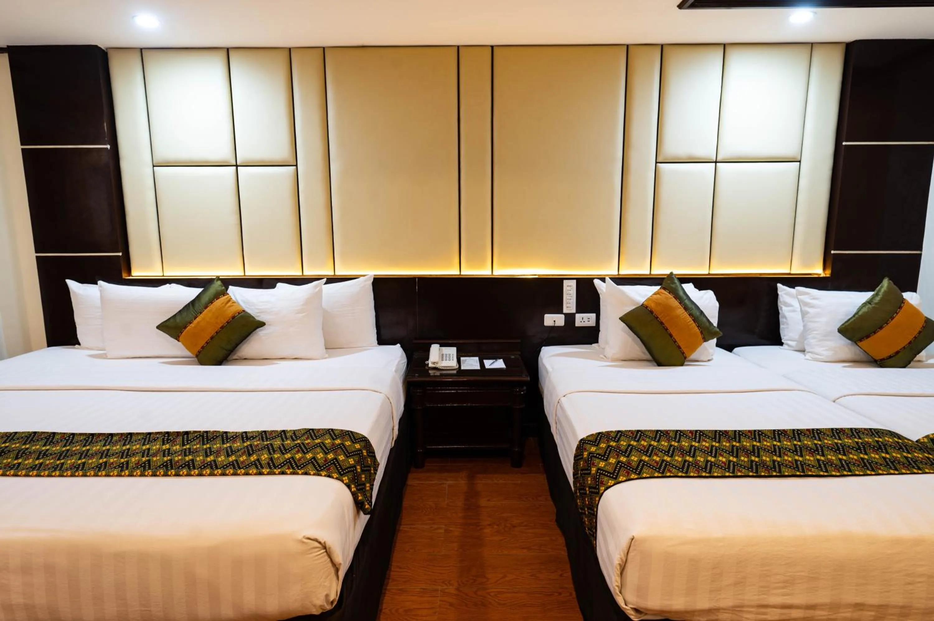 Bed in The Apo View Hotel