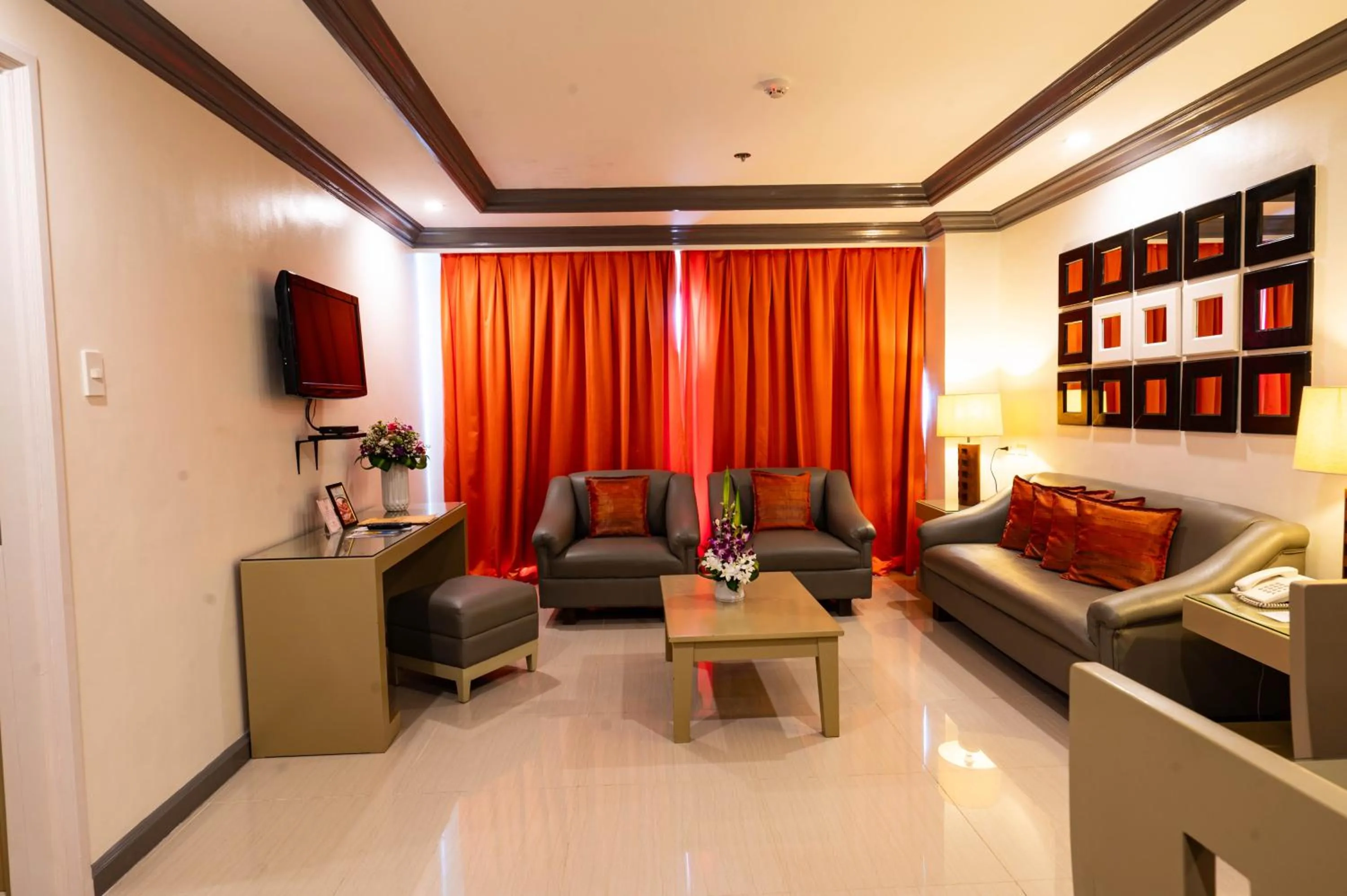 Living room in The Apo View Hotel